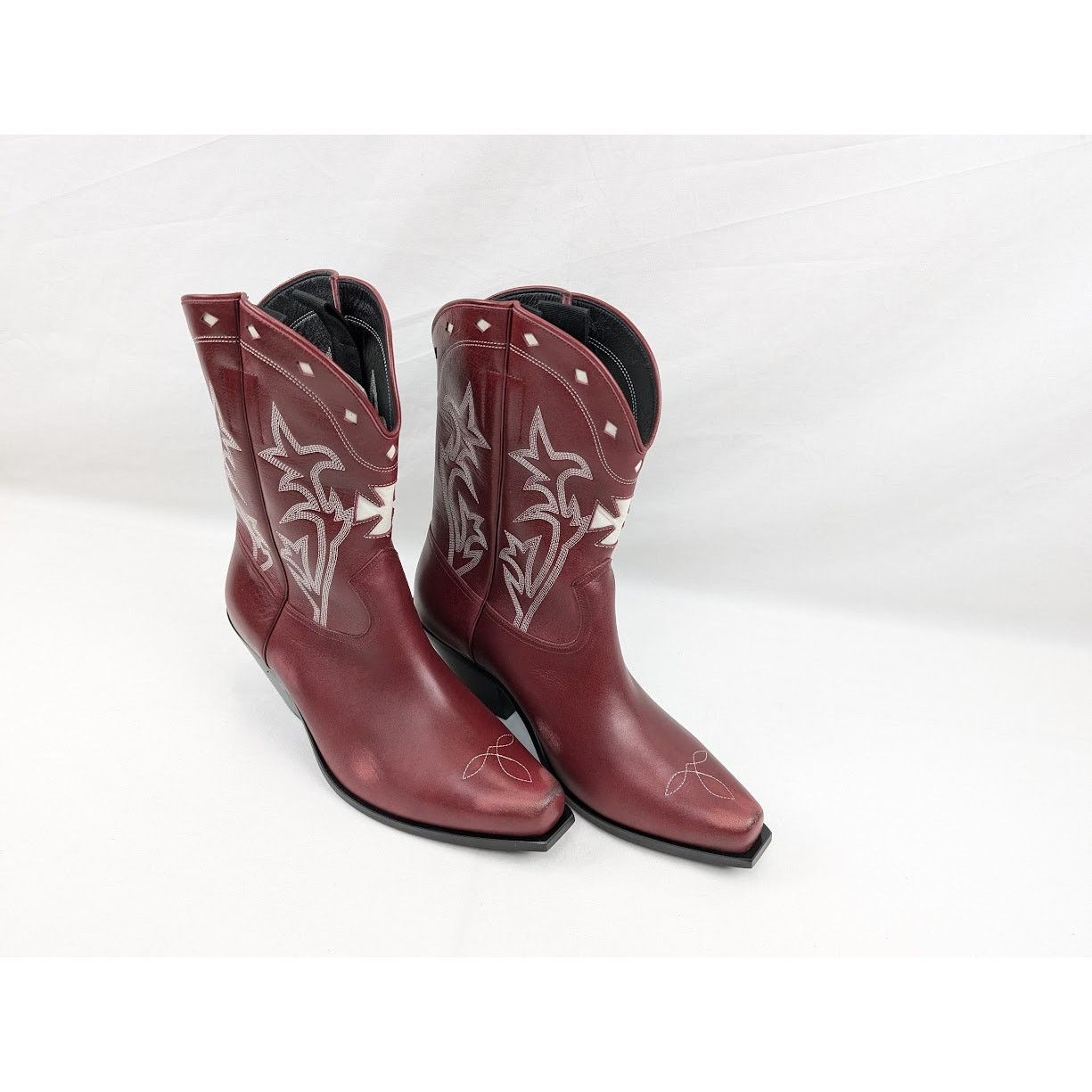 Enfants Riches Deprimes o1rshd1 Swiss Cowboy Boots Cow Glazed in Vintage Red/Cream Size US 11 / EU 44 - 13 Thumbnail