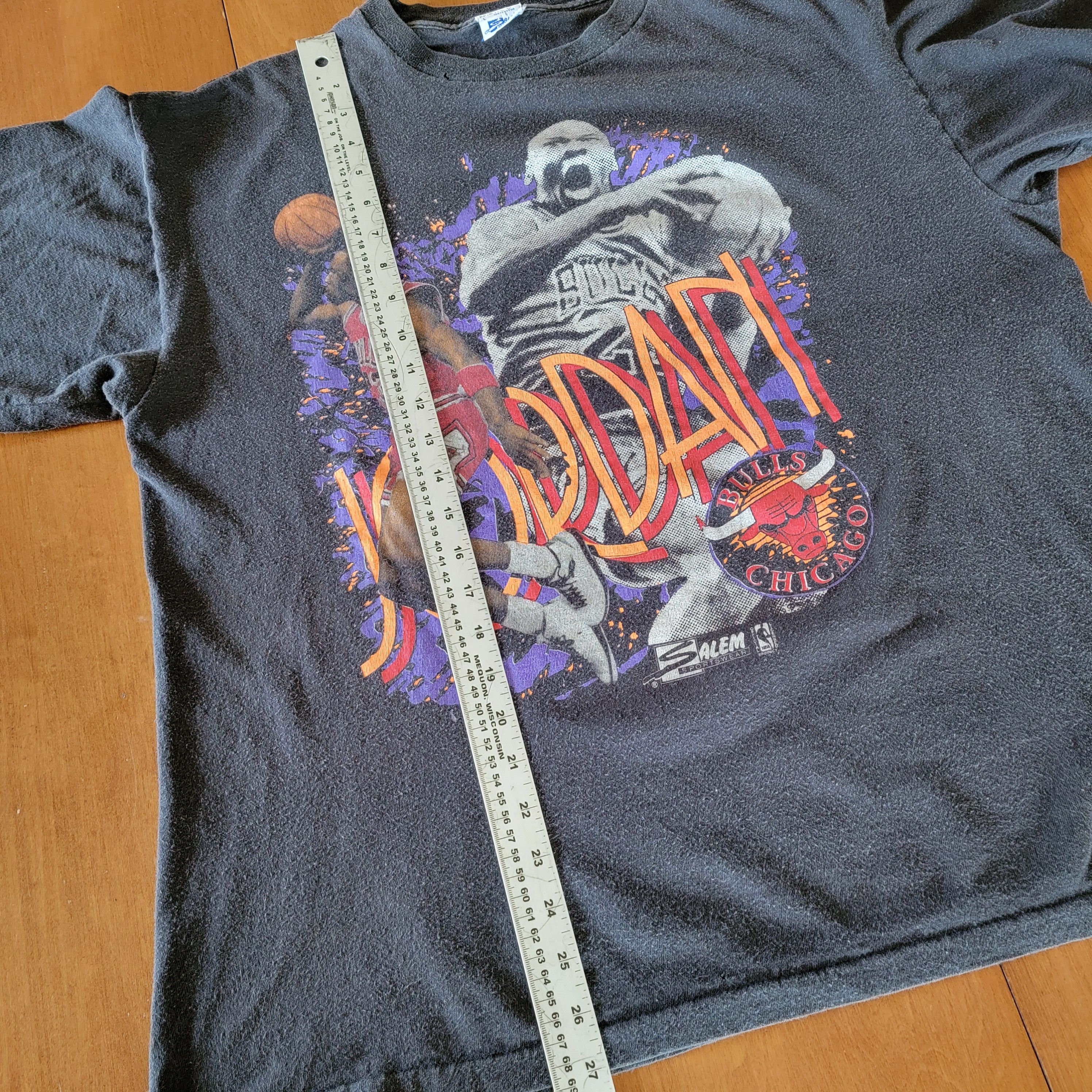 Salem Sportswear × Vintage 90s Michael Jordan Salem Sportswear T-shirt Size US L / EU 52-54 / 3 - 7 Thumbnail