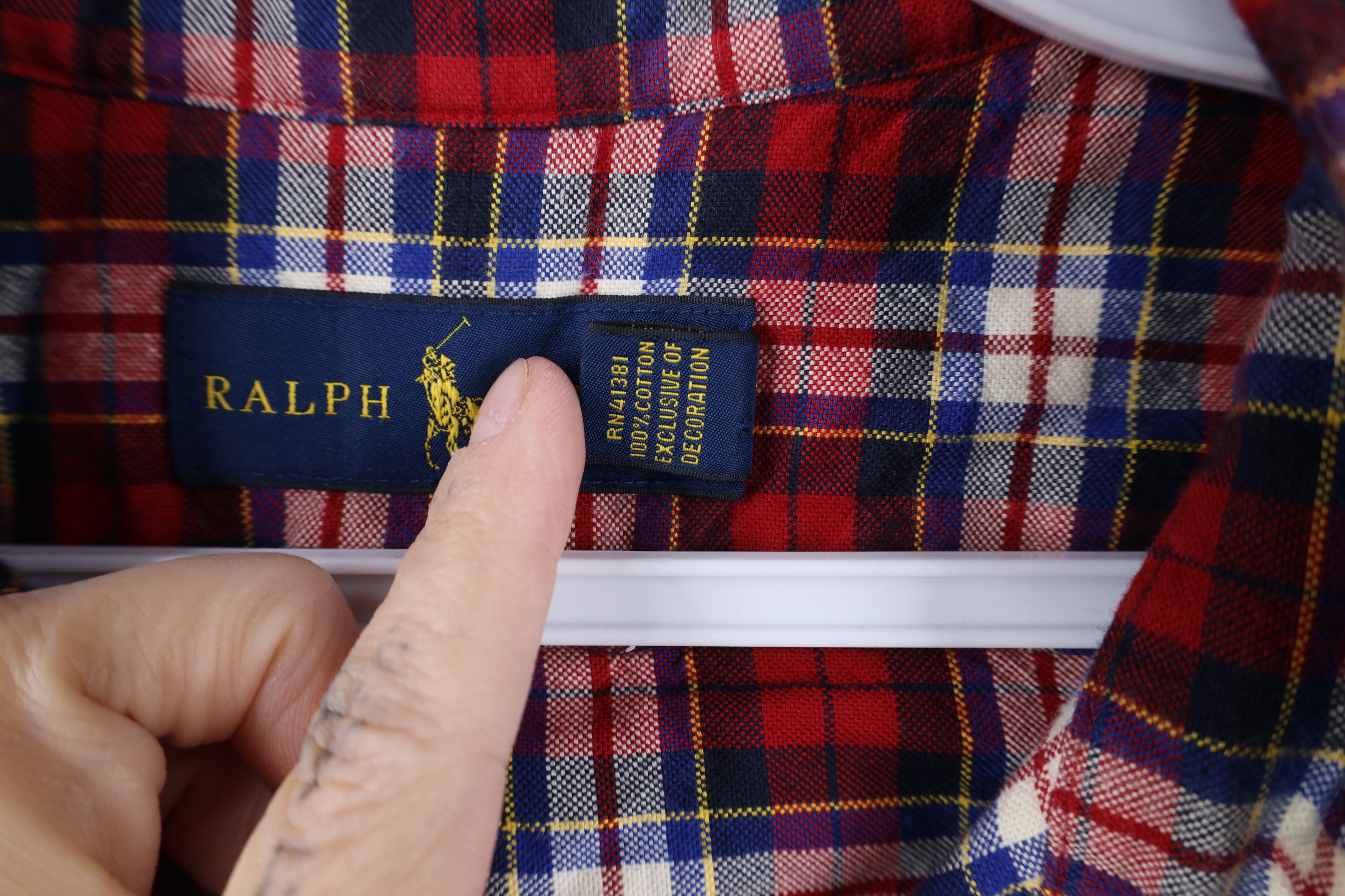 Ralph Lauren Vintage Ralph Lauren Collared Button Down Shirt Plaid Size US XL / EU 56 / 4 - 7 Thumbnail