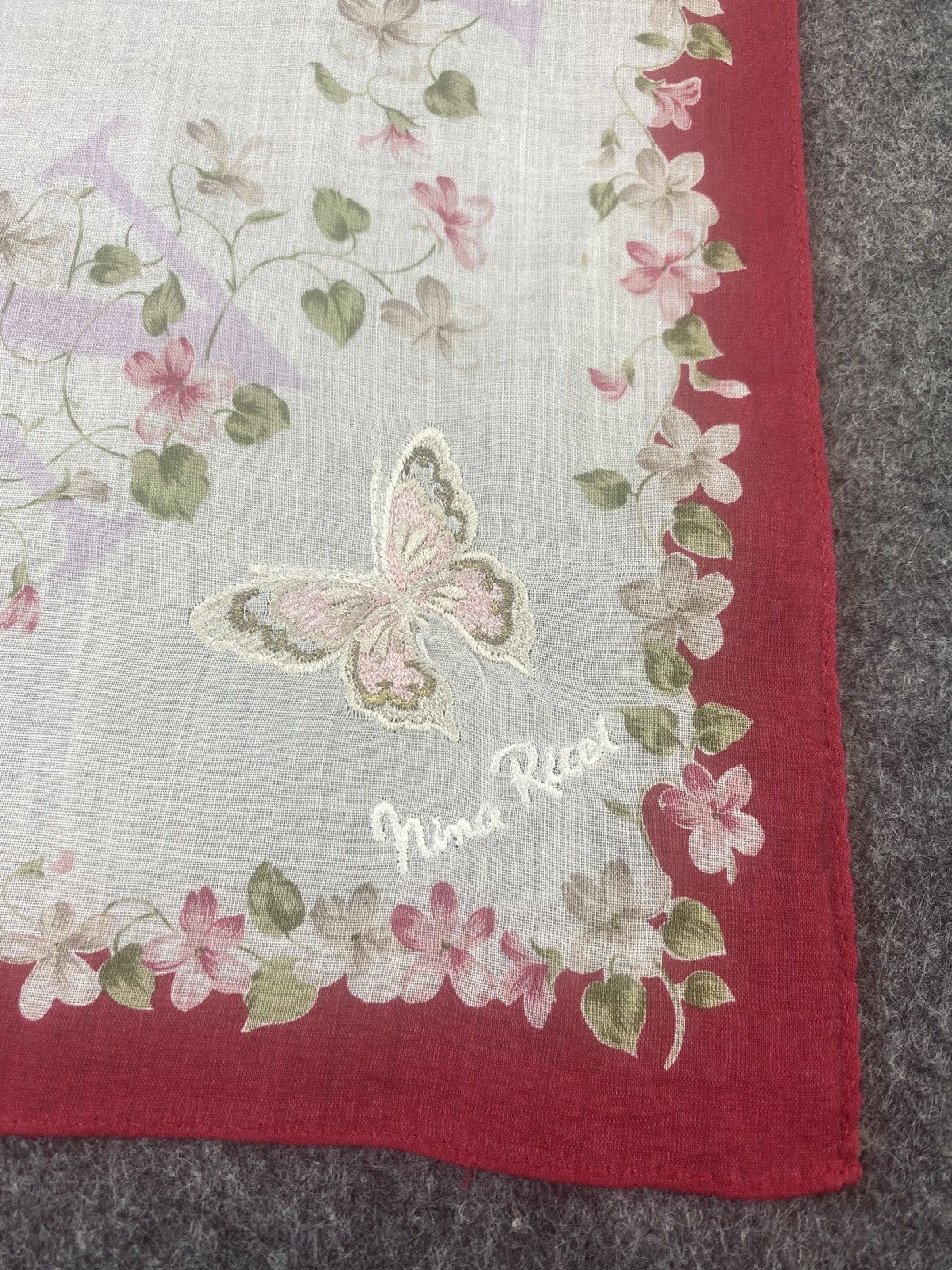 Nina Ricci × Vintage Nina Ricci Handkerchief / Bandana / Neckerchief-B039 Size ONE SIZE - 5 Thumbnail