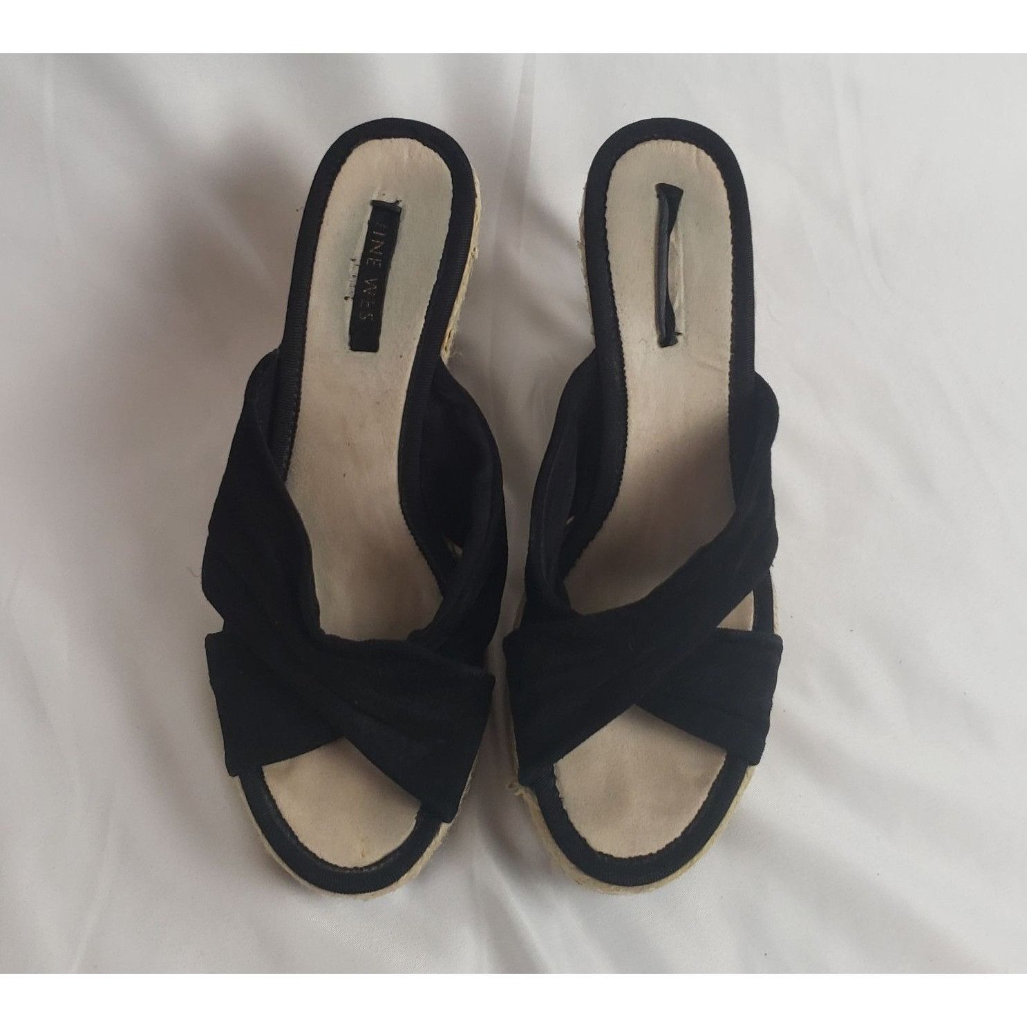 Nine West Nine West Black Suede Espadrille Wedge Sandals Womens Size 7 Size US 7.5 / IT 37.5 - 7 Thumbnail
