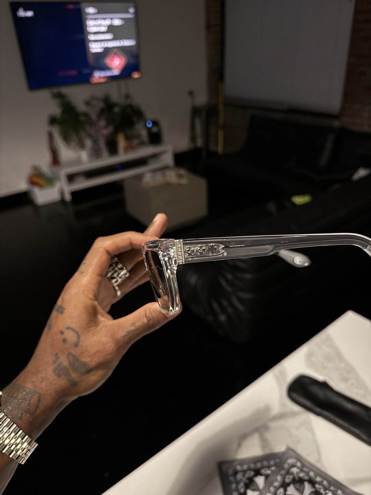Chrome Hearts Chrome Hearts MIDIXATHRILL I Frames Size ONE SIZE - 5 Thumbnail