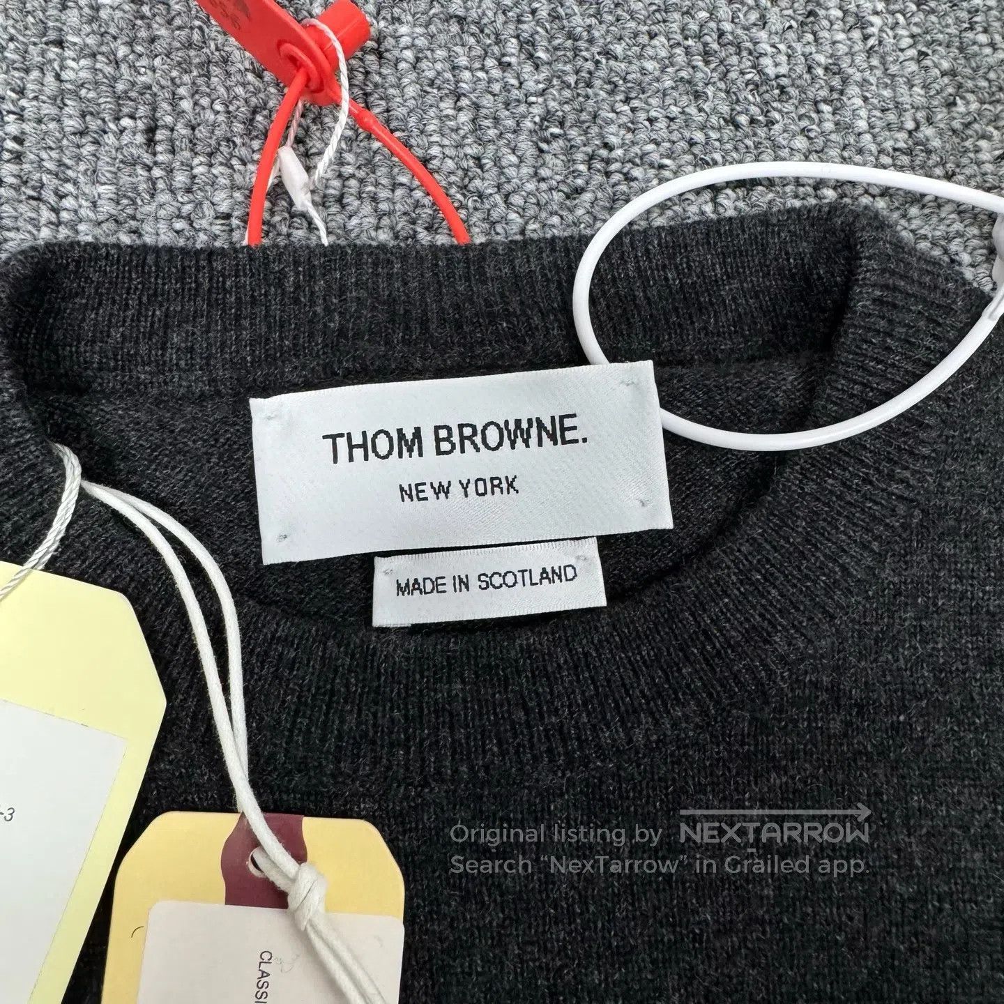 Thom Browne Thom Browne Four stripes; wool knit sweater| Size US L / EU 52-54 / 3 - 6 Thumbnail