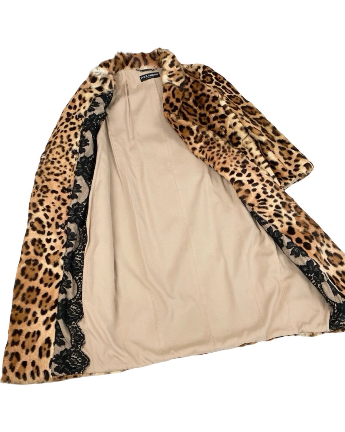 Dolce & Gabbana Dolce & Gabbana Goat Fur Coat Leopard Print Coat Size US S / EU 44-46 / 1 - 3 Thumbnail