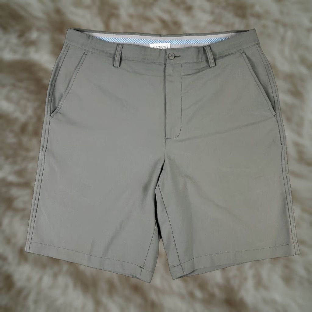 Footjoy FJ FootJoy Shorts Mens Size 38 Gray Stretch Golf Casual Flat Front Chino * Size US 38 / EU 54 - 1 Thumbnail