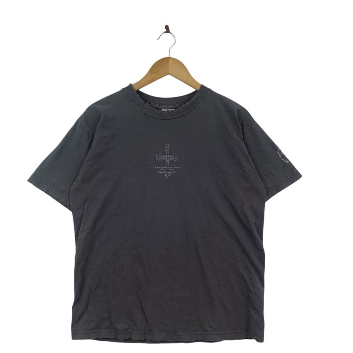 Vintage Vintage DRAGON RYU CROSS Natural Sun Faded Trashed Tee Shirt Size US L / EU 52-54 / 3 - 3 Thumbnail