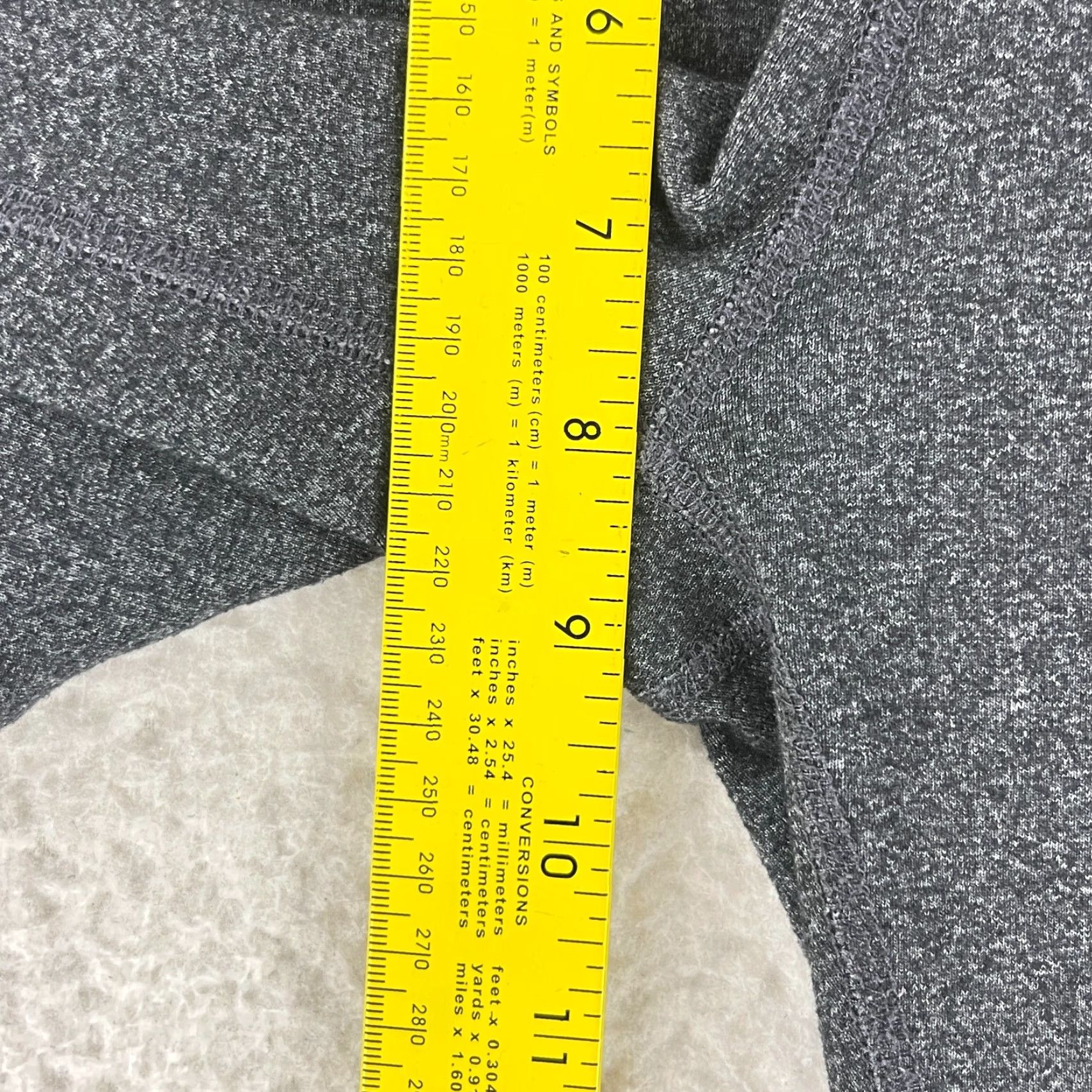 Beyond Yoga Beyond Yoga Gray Mid-Rise Ankle Leggings Womens Size Small Pull On Size 40" / US 18 - 7 Thumbnail