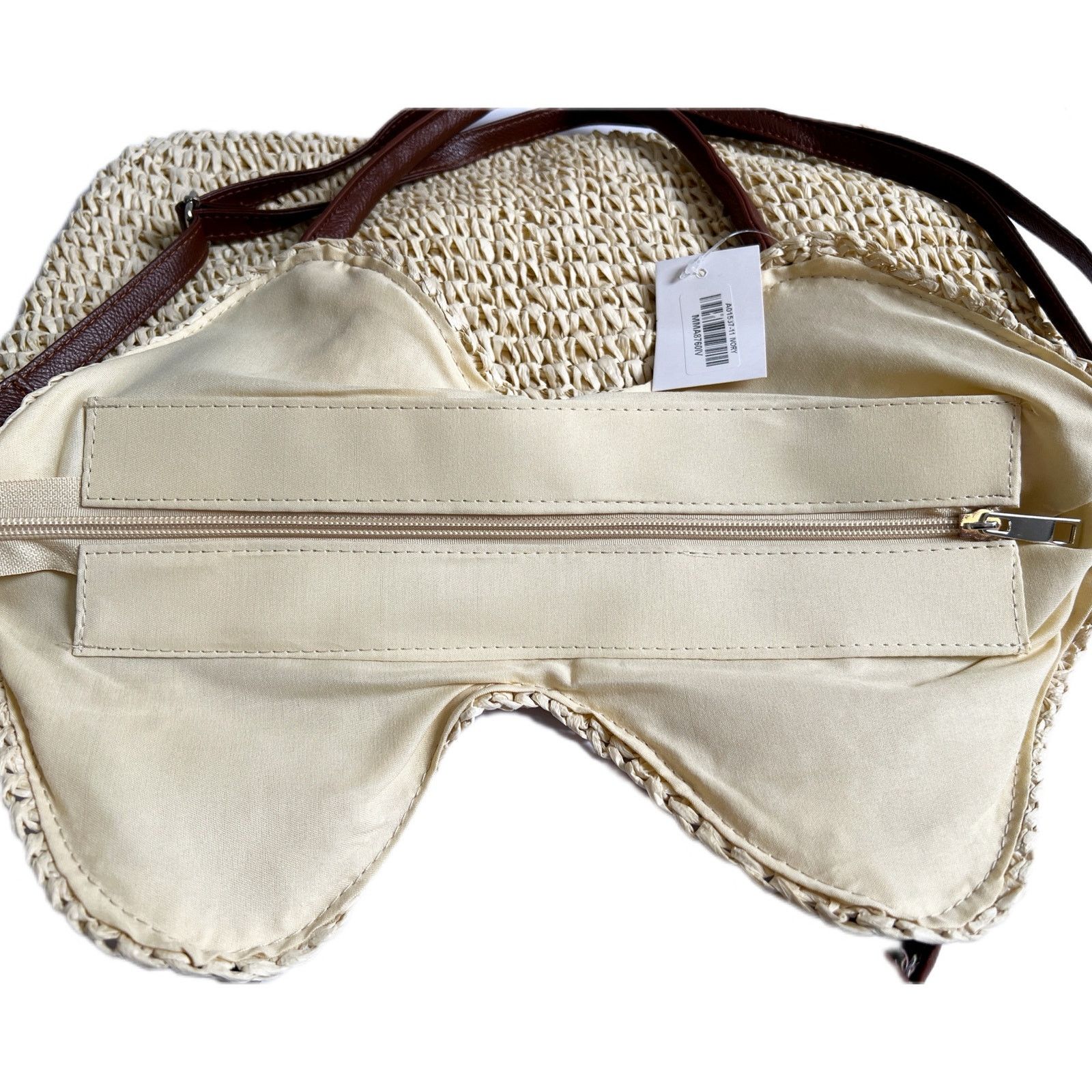 Other Fame Straw Braided Faux Leather Strap Shoulder Bag Size ONE SIZE - 8 Thumbnail