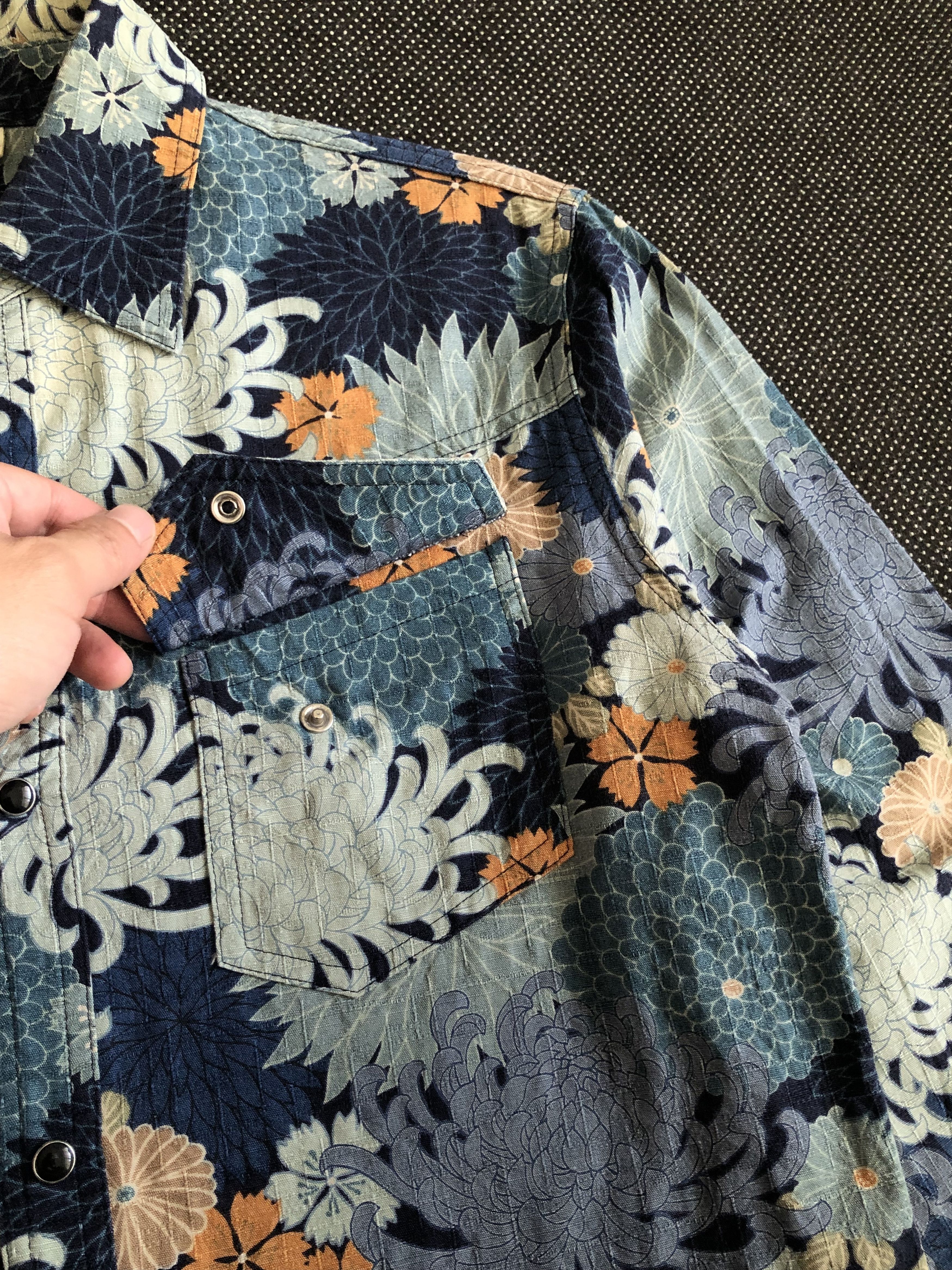 Japanese Brand RARE🔥VINTAGE JAPAN’S NEO CLOTHING FLORAL PRINT COTTON TWILL Size US M / EU 48-50 / 2 - 5 Thumbnail