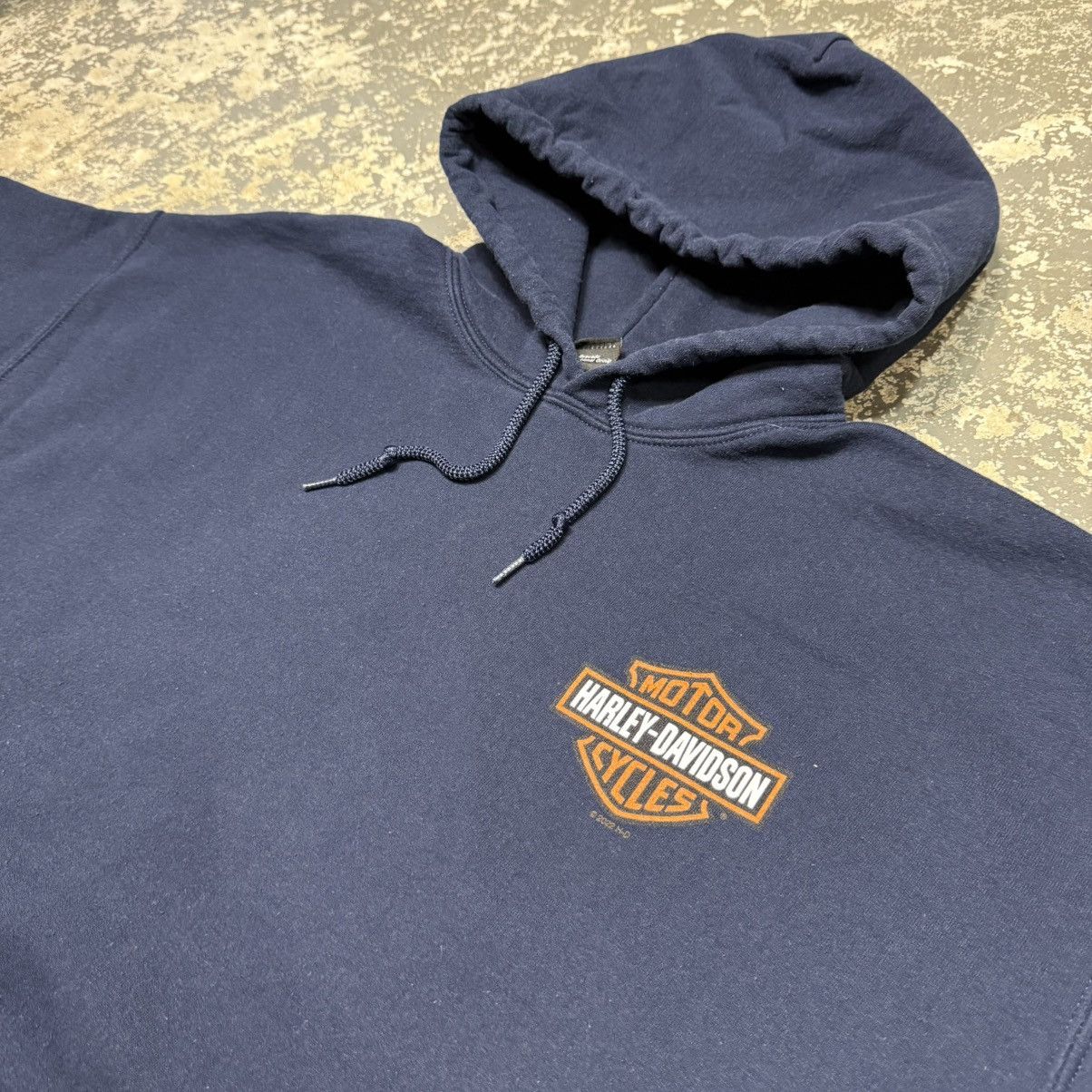 Harley Davidson Vintage Harley Davidson Orlando Navy Hoodie Sweatshirt Size US XL / EU 56 / 4 - 7 Thumbnail