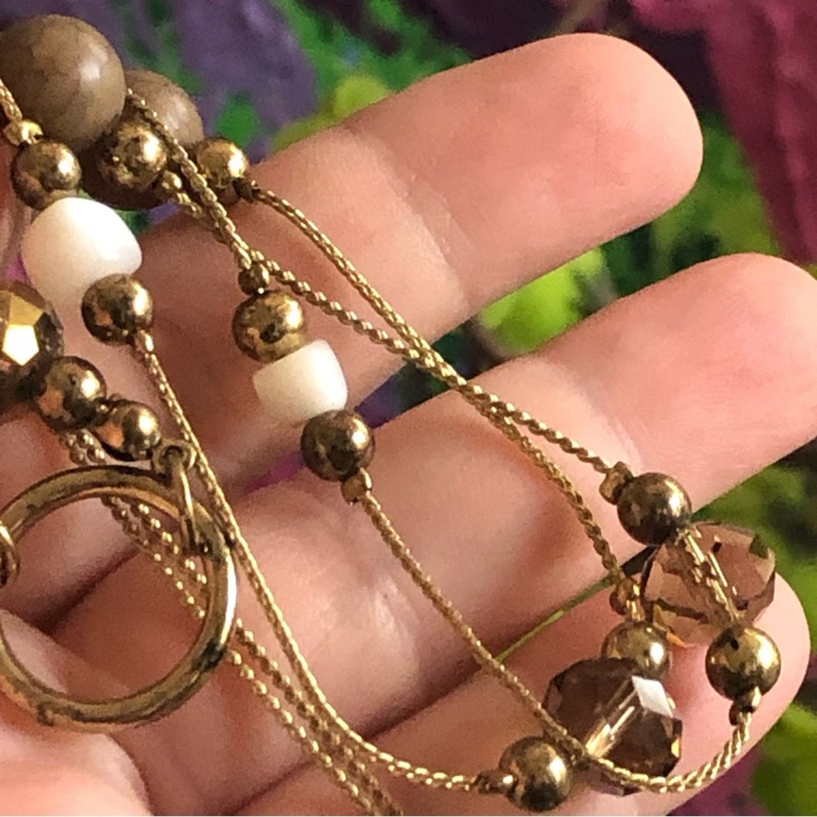Jewelry Elegant minimalistic beaded gold tone chain necklace NWT Size ONE SIZE - 9 Thumbnail