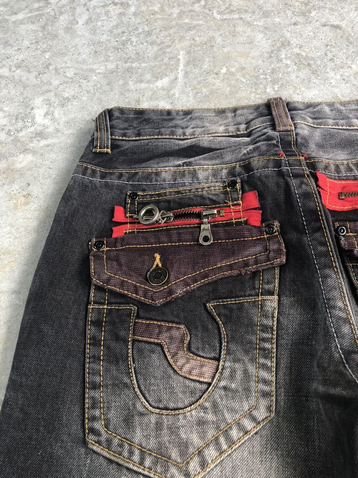 semanticdesign Japanese Semantic Design Flared Jeans Distressed Punk Style Size US 30 / EU 46 - 15 Thumbnail