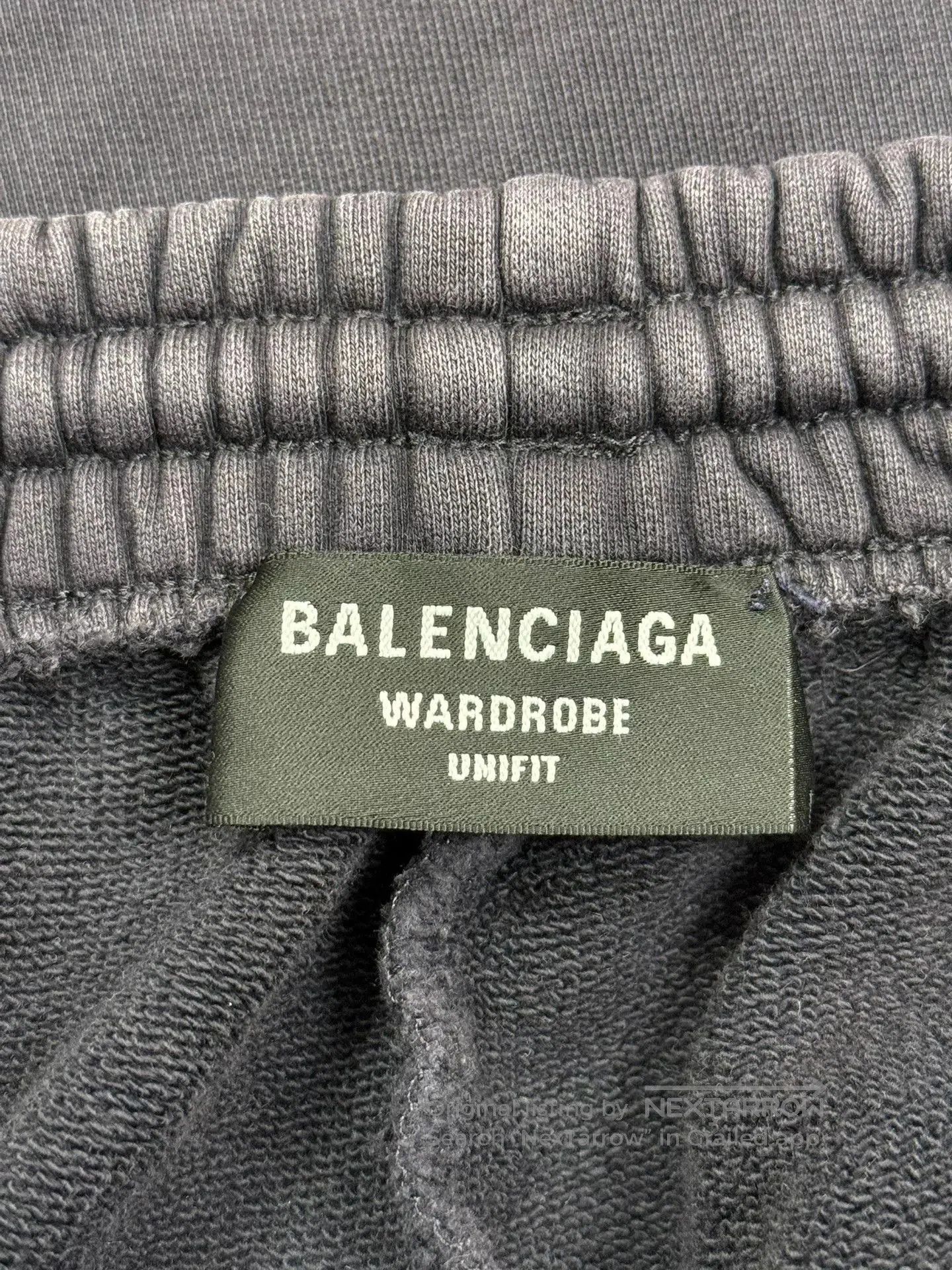 Balenciaga Balenciaga Washed Purple Embroidered Logo Shorts. Size US 26 / EU 42 - 6 Thumbnail