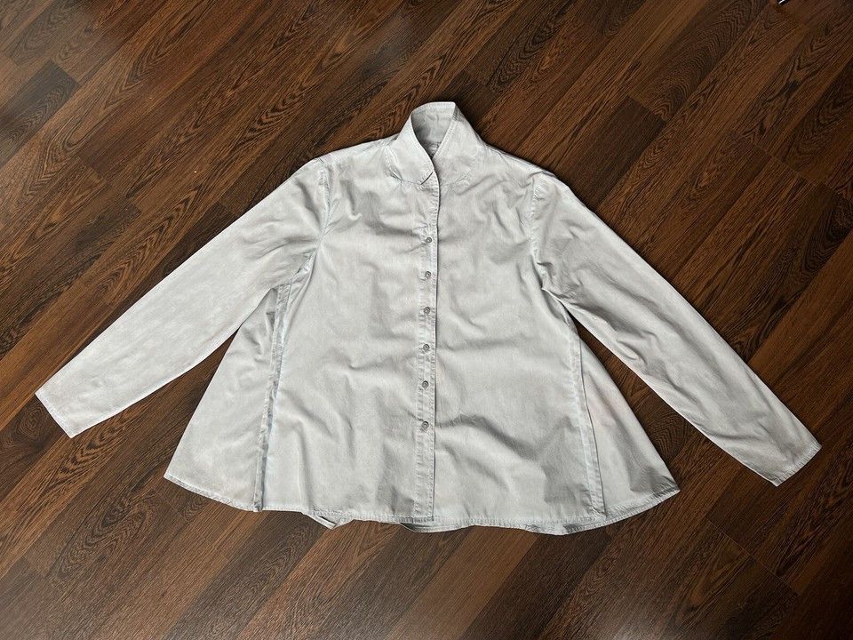 Rundholz Rundholz Woman's Shirt Blouse Cotton Gray Size L Size L / US 10 / IT 46 - 7 Thumbnail