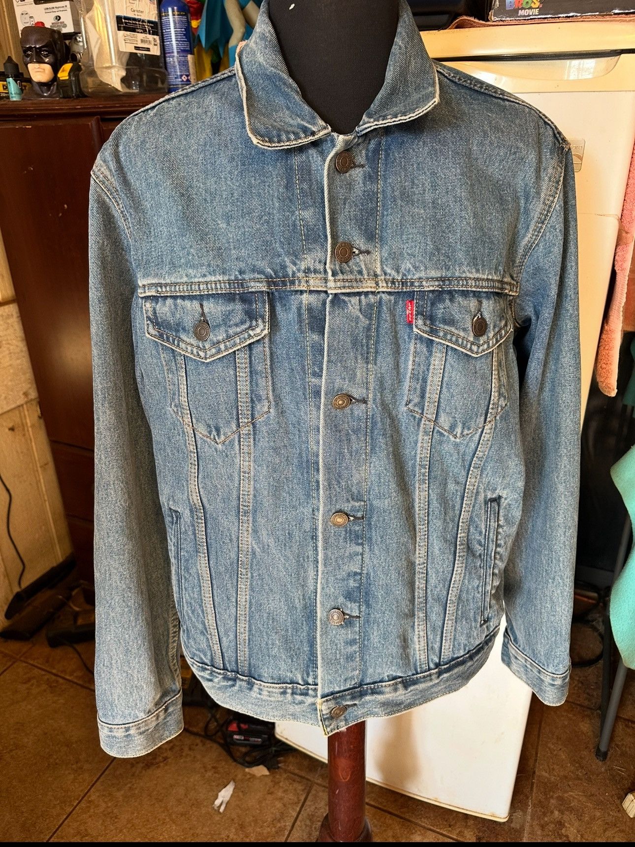 Levi's Levis Denim Jacket Men's L Blue Cotton Long Sleeve Casual Size US L / EU 52-54 / 3 - 1 Thumbnail