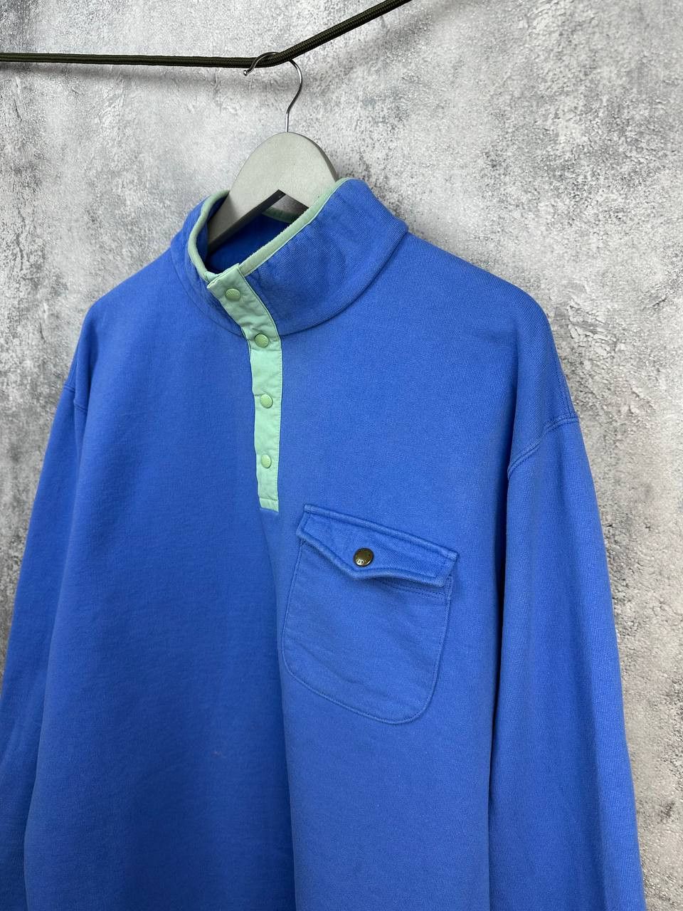 Aime Leon Dore Aimé Leon Dore Cotton Snap Button Henley Sweatshirt Blue Size US XL / EU 56 / 4 - 5 Thumbnail