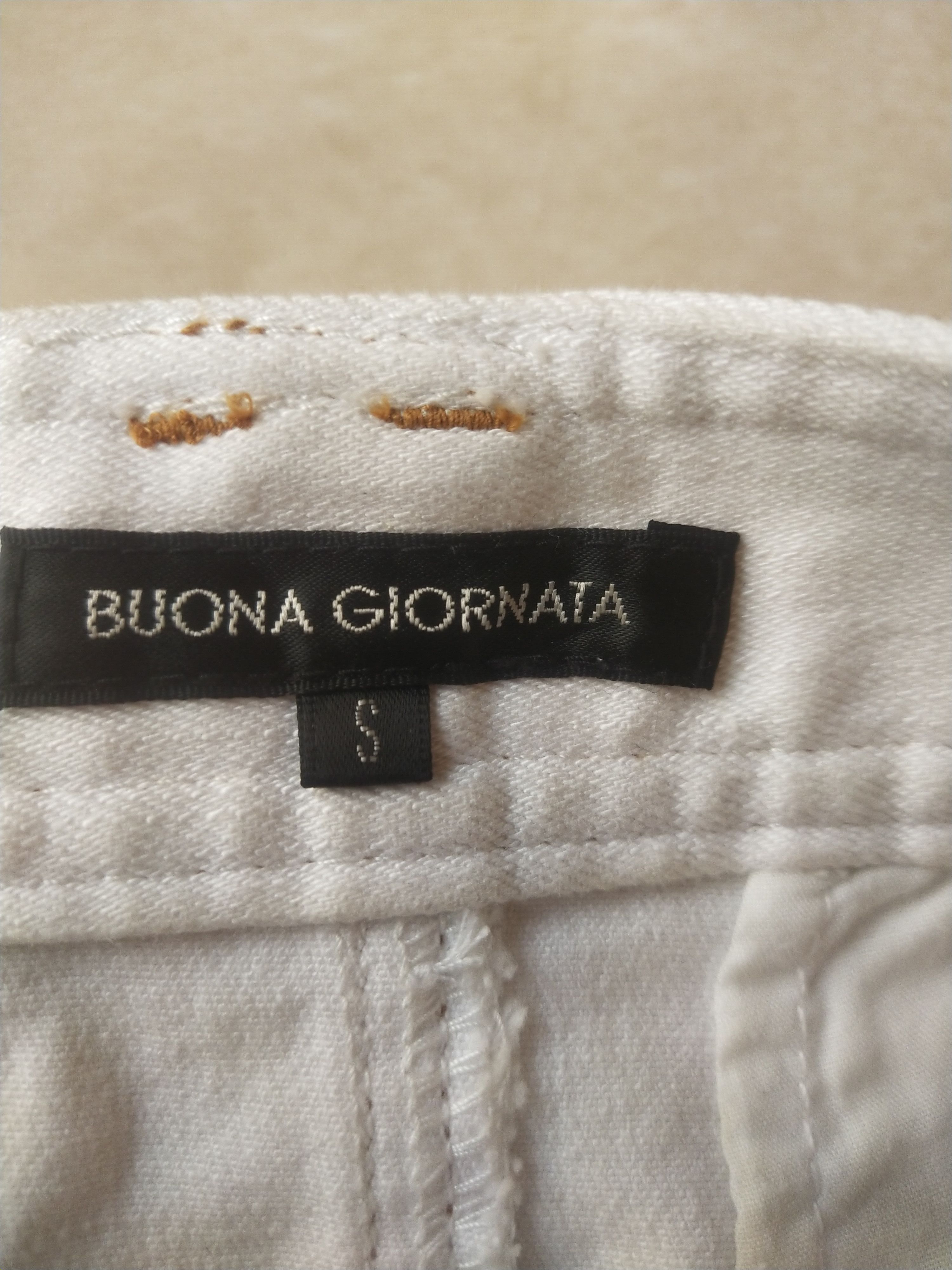 Hysteric Glamour Buona Giornata White Denim Mini Skirt Japan S Size 27" / US 4 / IT 40 - 4 Thumbnail