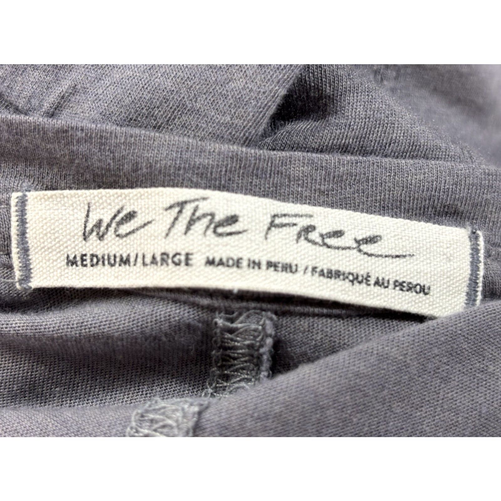 Free People Free People Dress Shirt Womens M/L Grey Oversized Tunic Boho Crew Neck Casual Vintage? No Size M / US 6-8 / IT 42-44 - 6 Thumbnail