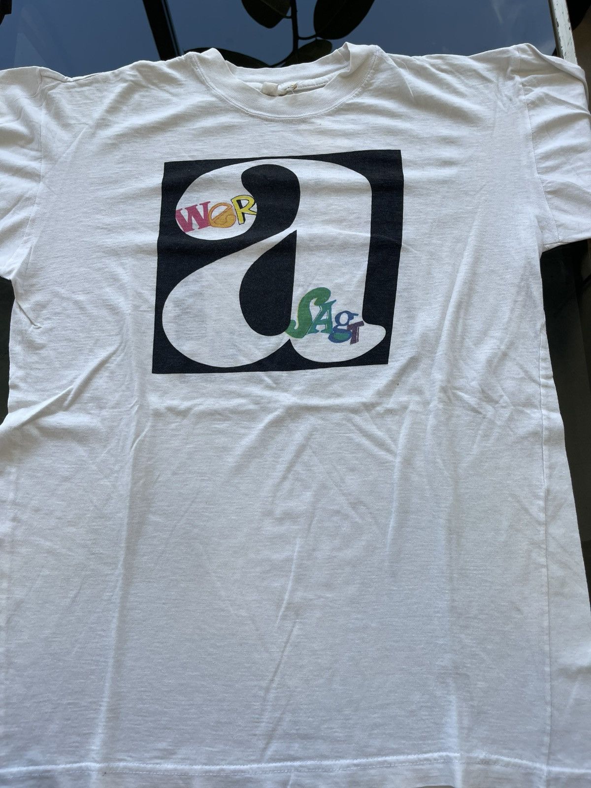 Arts & Science Vintage 90s Wer Sagt Typography Art Tee L Size US M / EU 48-50 / 2 - 2 Thumbnail