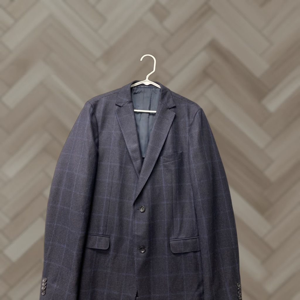 Ermenegildo Zegna Z Zegna Blazer Wool Dark Plum Double Vent Notch Lapel Men 41 Chest 52 L Size Big & Tall Regular Size 52R - 1 Thumbnail