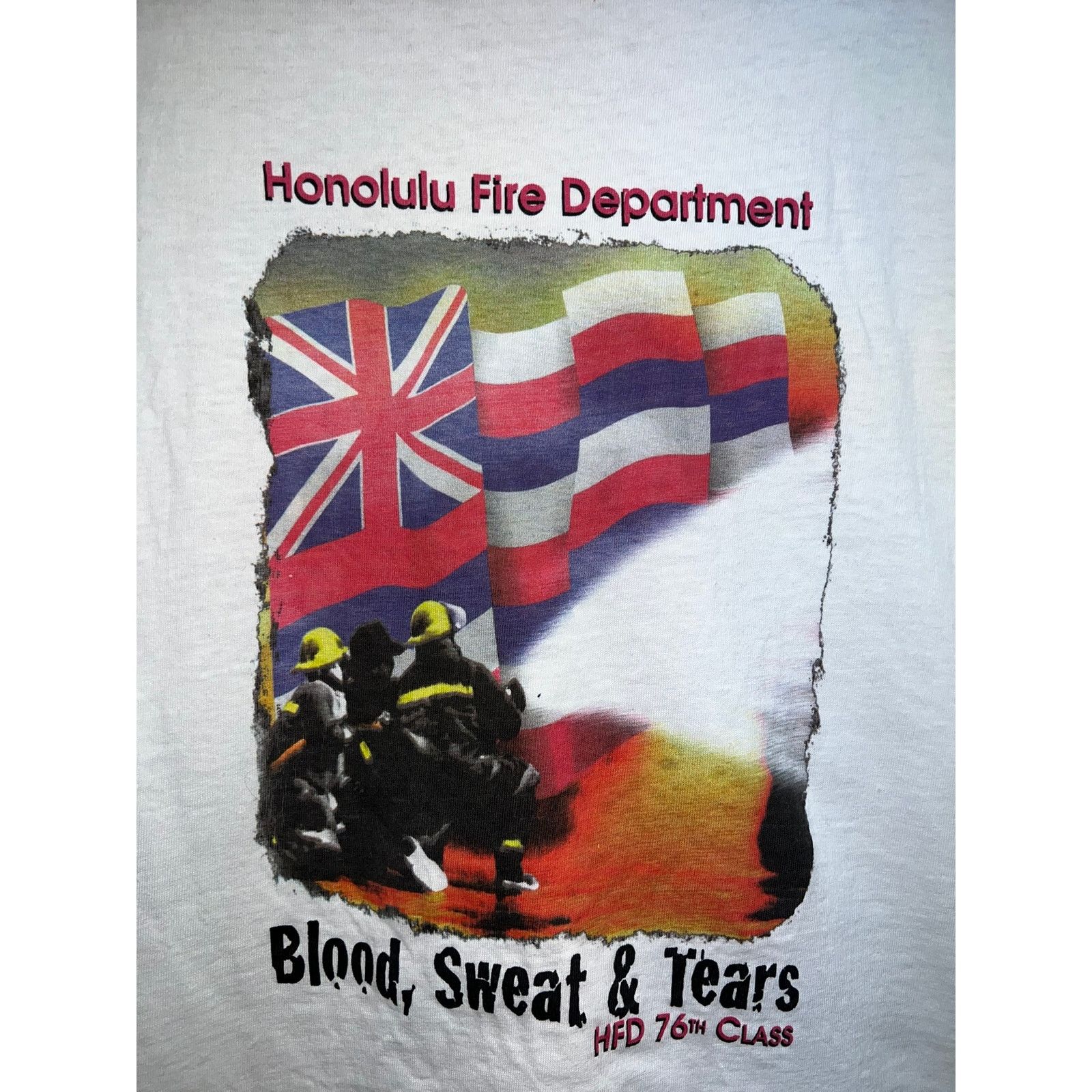 Vintage Vintage Honolulu Fire Department Shirt Blood Sweat Tears XL Size US XL / EU 56 / 4 - 7 Thumbnail