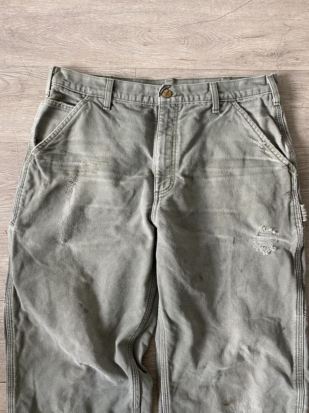 Carhartt × Vintage Distressed Carharrt Carpenters Size US 32 / EU 48 - 3 Thumbnail
