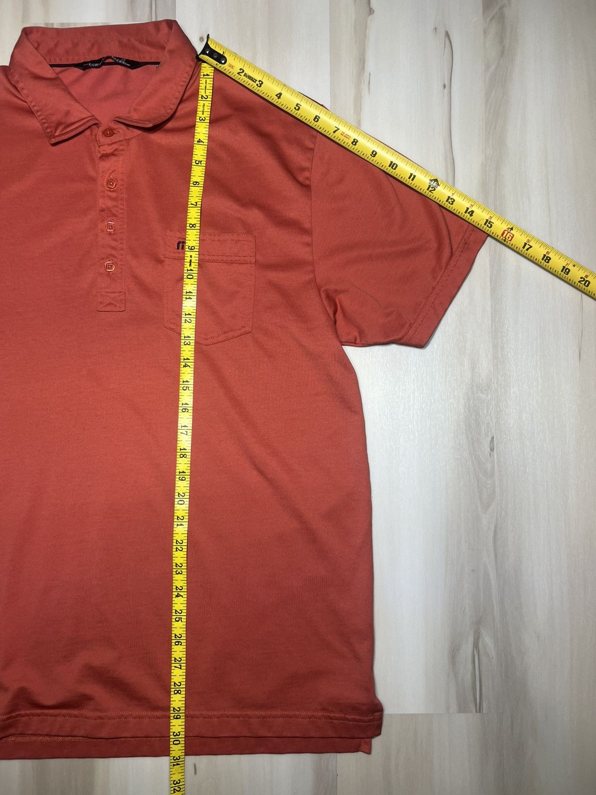 TravisMathew Travis Mathew Men's Orange Golf Polo Shirt S/S Size XL Size US XL / EU 56 / 4 - 2 Thumbnail