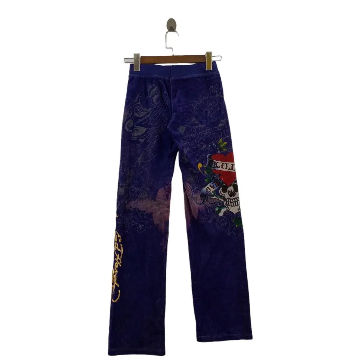 Ed Hardy ED HARDY CHRISTIAN AUDIGIER Tattoo Discolour Pant Distress Size 24" / US 00 / IT 34 - 3 Thumbnail