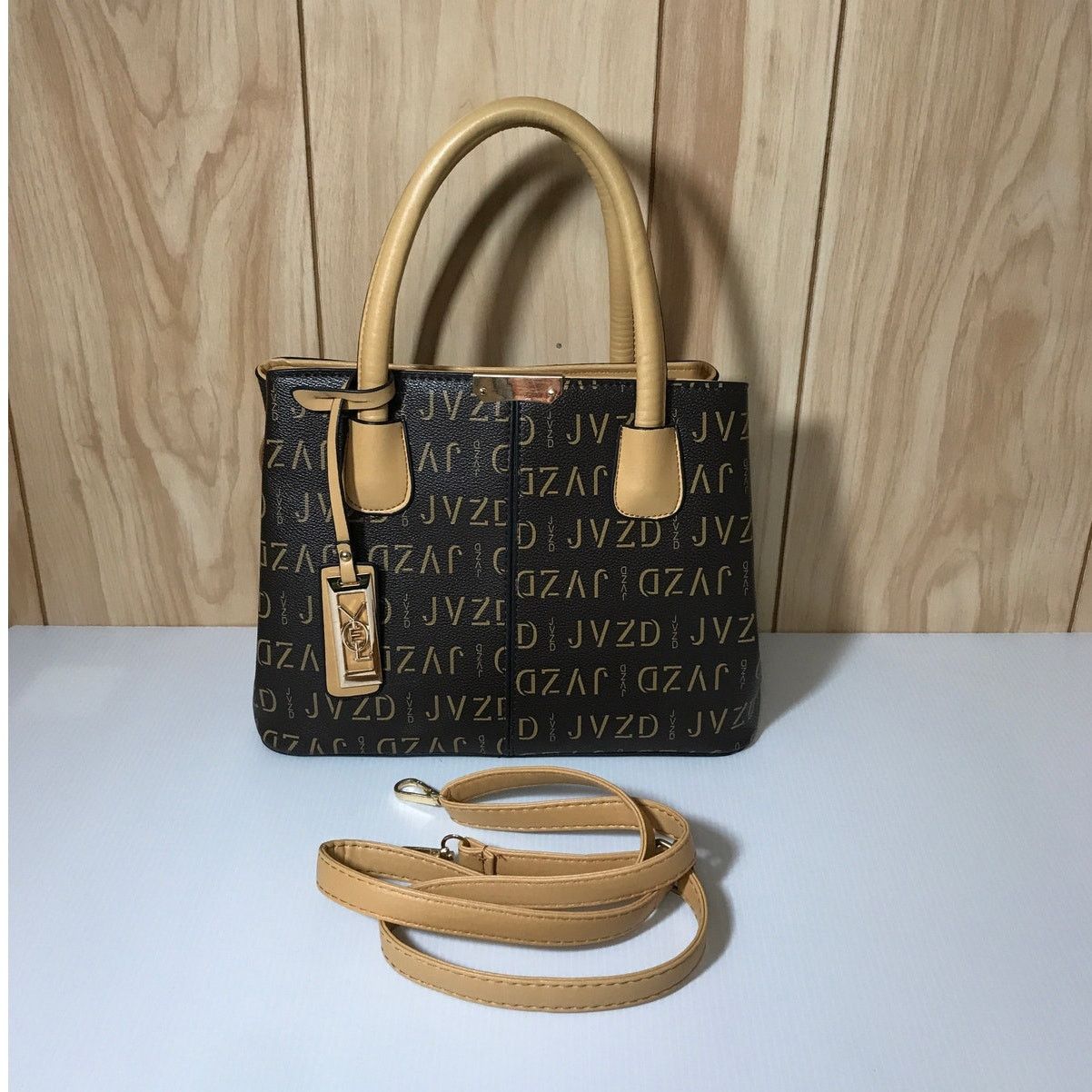 Other Faux Leather Bottom Studs Top Handle & Shoulder Handbag Size ONE SIZE - 1 Thumbnail