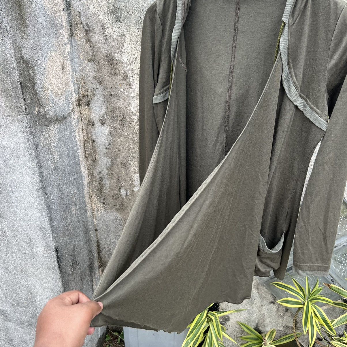 Tornado Mart “TORNADO MART” HOODED BATWING DRAPE CARDIGAN ASYMMETRICAL Size S / US 4 / IT 40 - 7 Thumbnail