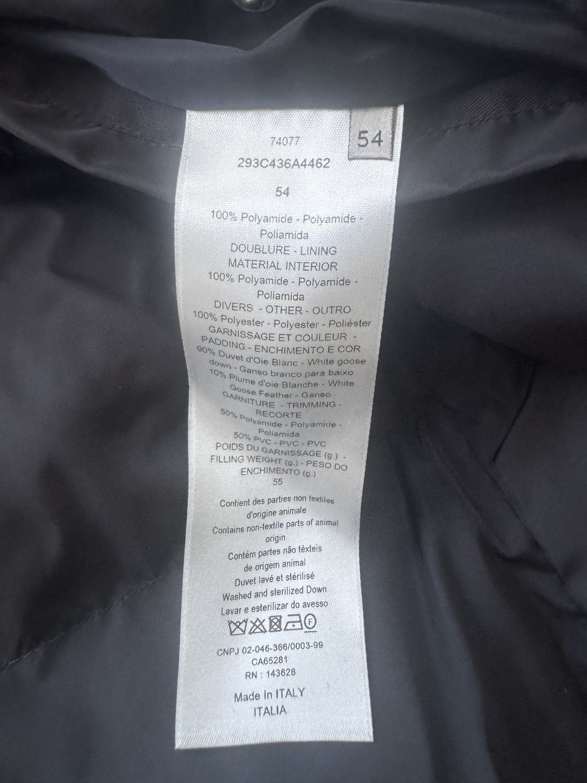 Dior Mens Dior Oblique Puffer Jacket Brown 54 Size US XL / EU 56 / 4 - 12 Thumbnail