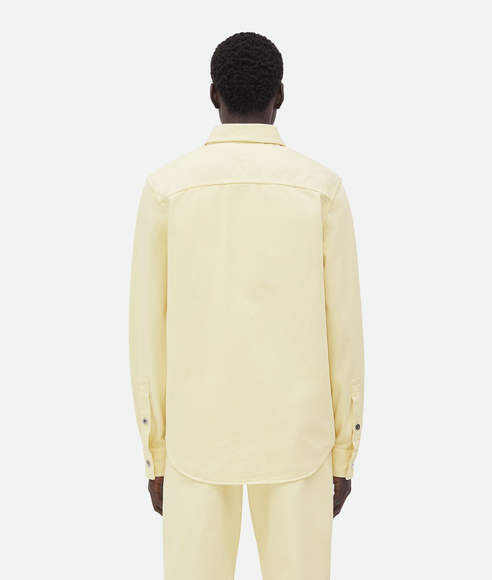 Bottega Veneta o1w1db10825 Wash Denim Shirt in Yellow Size US M / EU 48-50 / 2 - 3 Thumbnail
