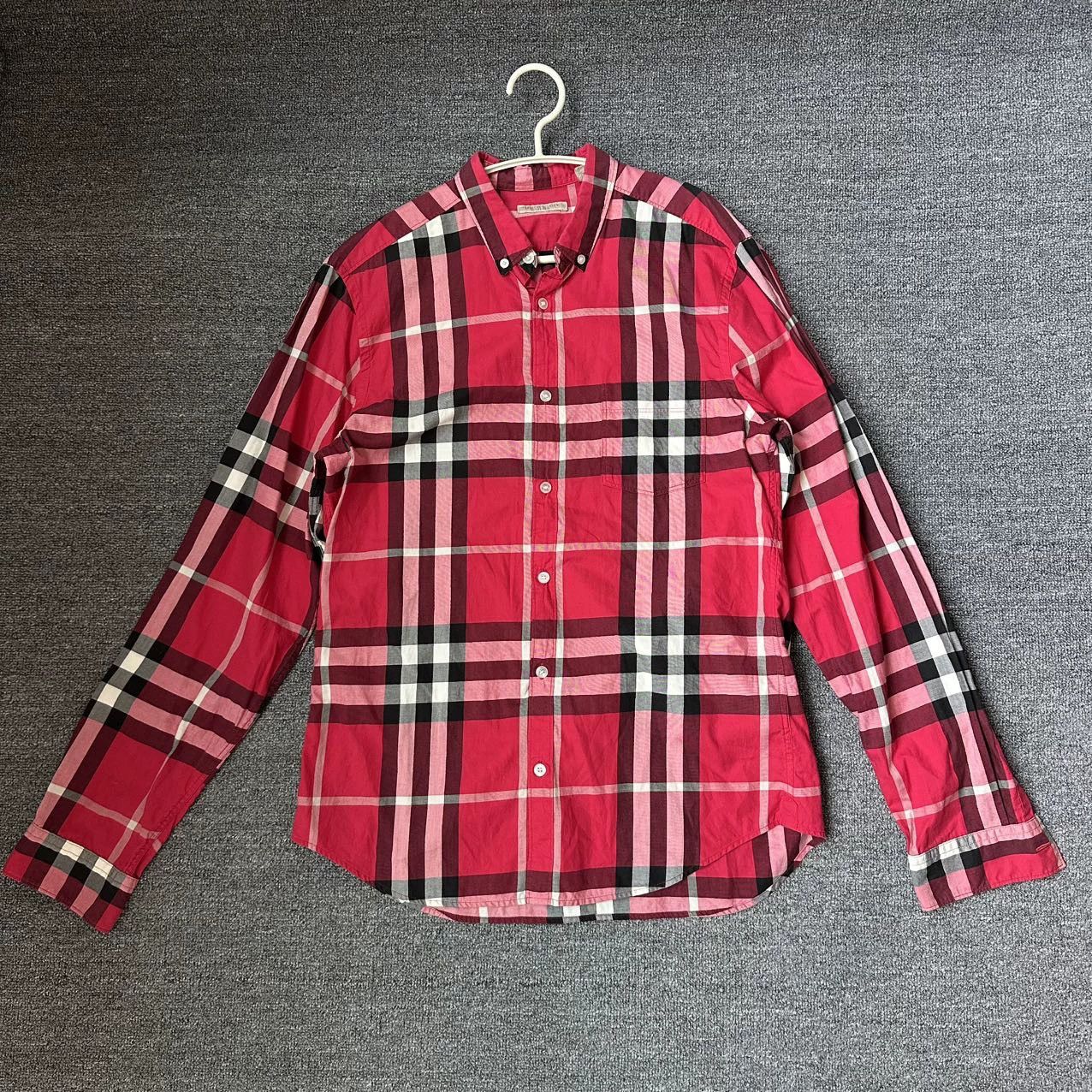 Burberry Burberry Red Plaid Shirt M Size US M / EU 48-50 / 2 - 1 Thumbnail