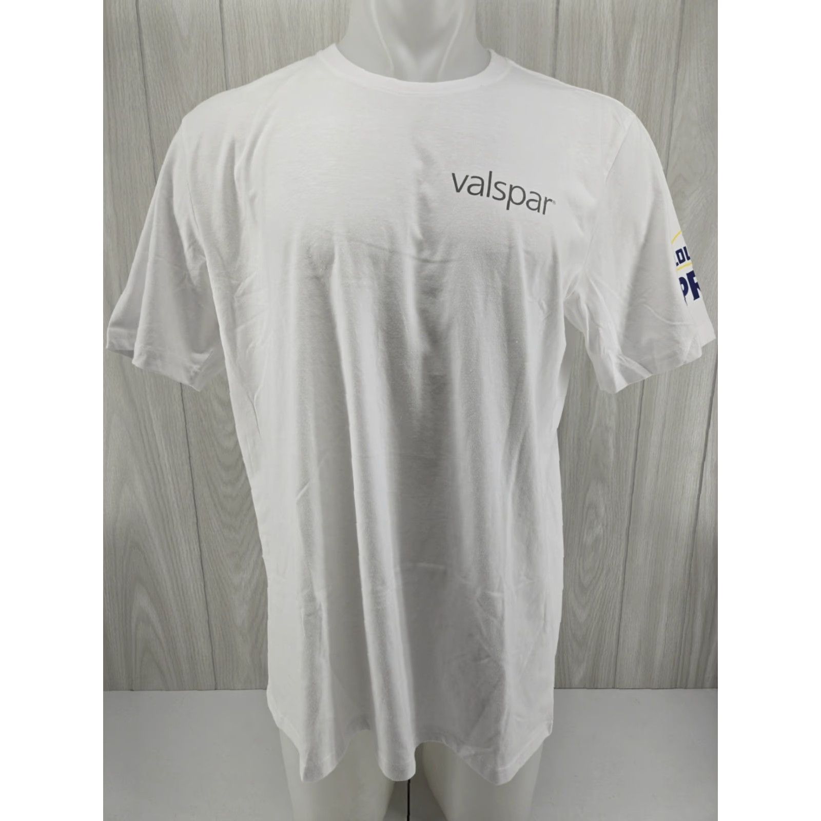 Vintage Lowes Pro Promotional Valspar Shirt Unisex Size XL White Cotton Blend Shirt Mens Short Sleeve Crew Neck T-Shirt Size US XL / EU 56 / 4 - 2 Thumbnail