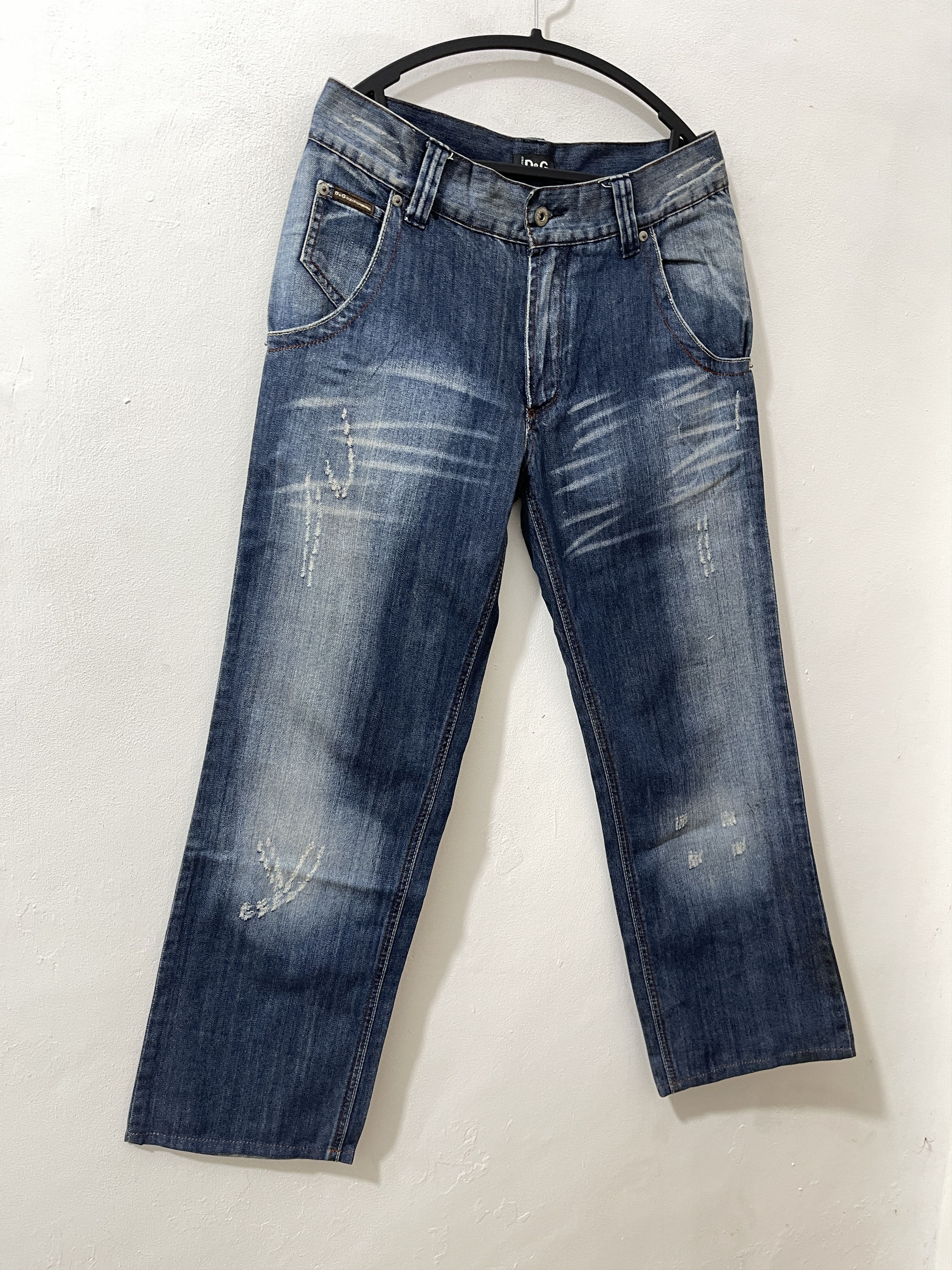 Dolce & Gabbana Dolce & Gabbana Distressed Clawmark Baggy Pants Size US 32 / EU 48 - 3 Thumbnail