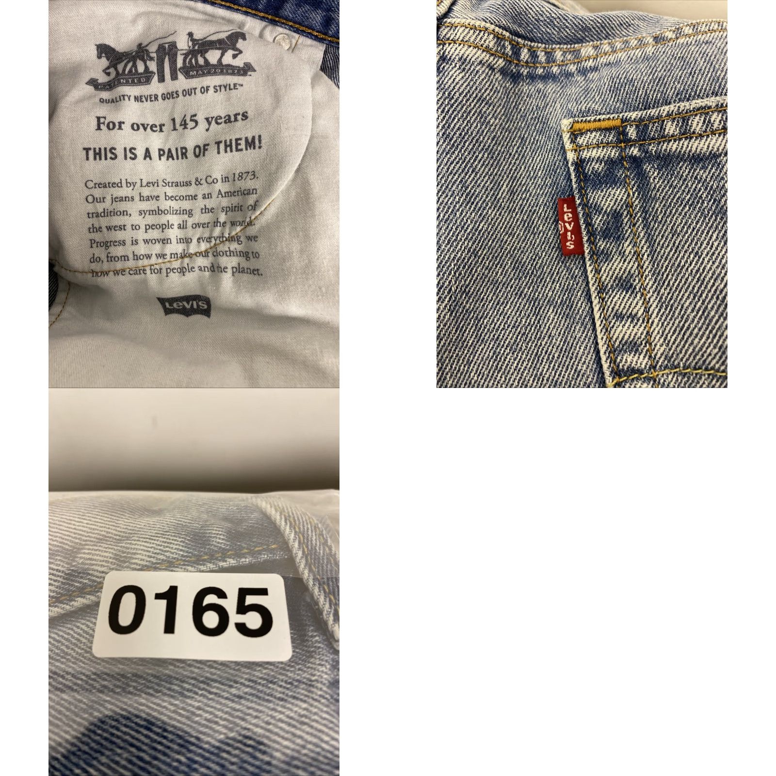 Levi's VINTAGE Levi's 550 Jeans Mens 36 x 36 Blue Denim Distressed 5-Pocket Levi's 550 Men Jeans White label? Size US 36 / EU 52 - 10 Thumbnail