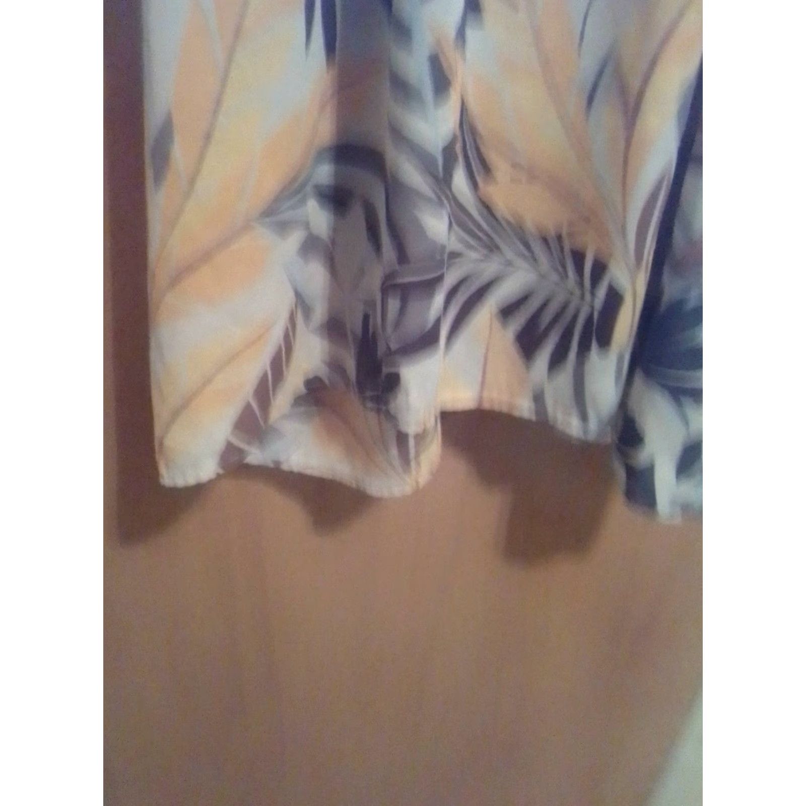 Vintage WOMEN'S Chelsea STUDIO Top BLOUSE SZ. 30W POLYESTER FLORAL PRINT SS Thin Cthru Size 4XL / US 24-26 - 4 Thumbnail