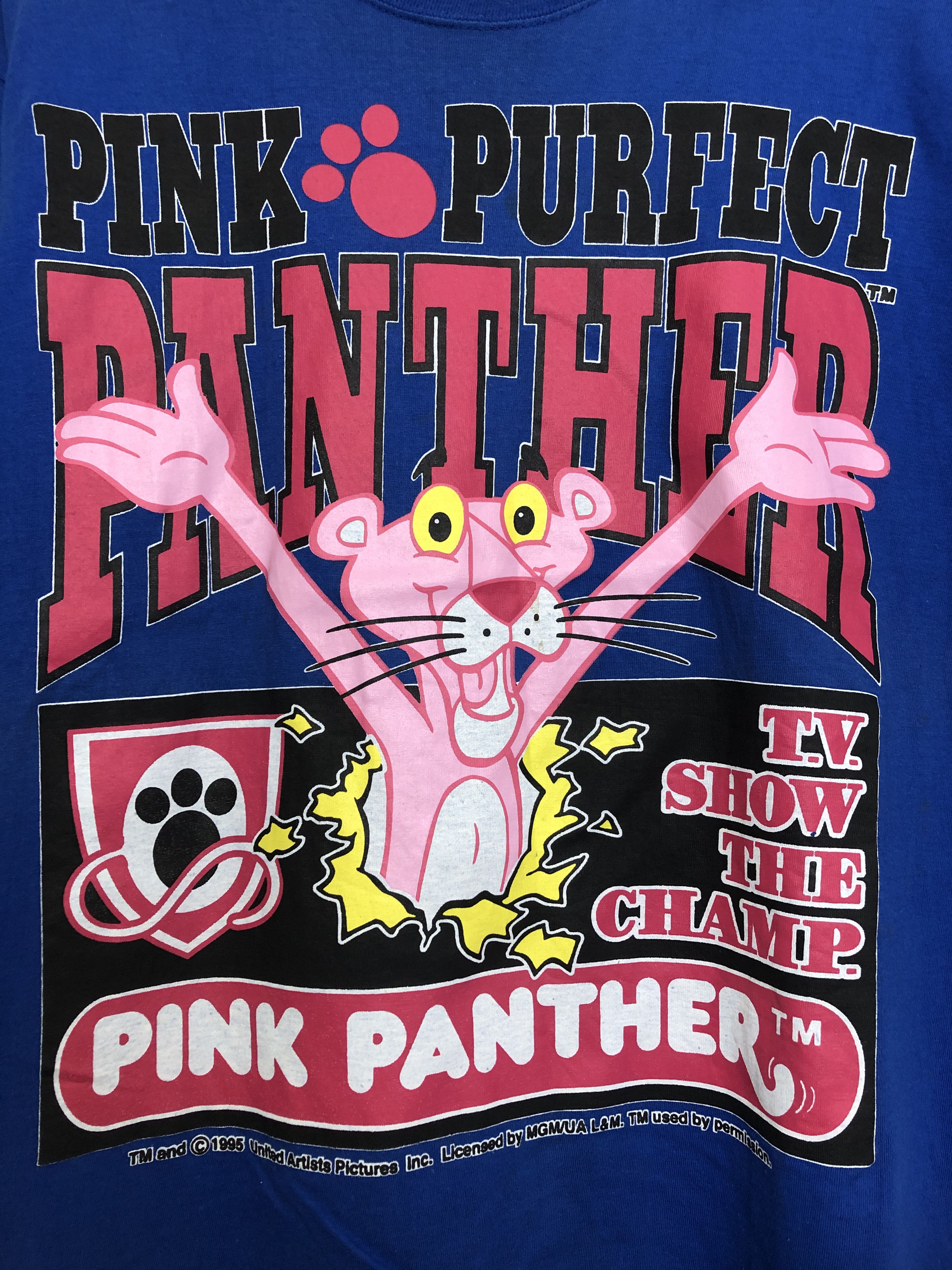 Vintage Vintage Pink Panther T-Shirt Size US L / EU 52-54 / 3 - 2 Thumbnail