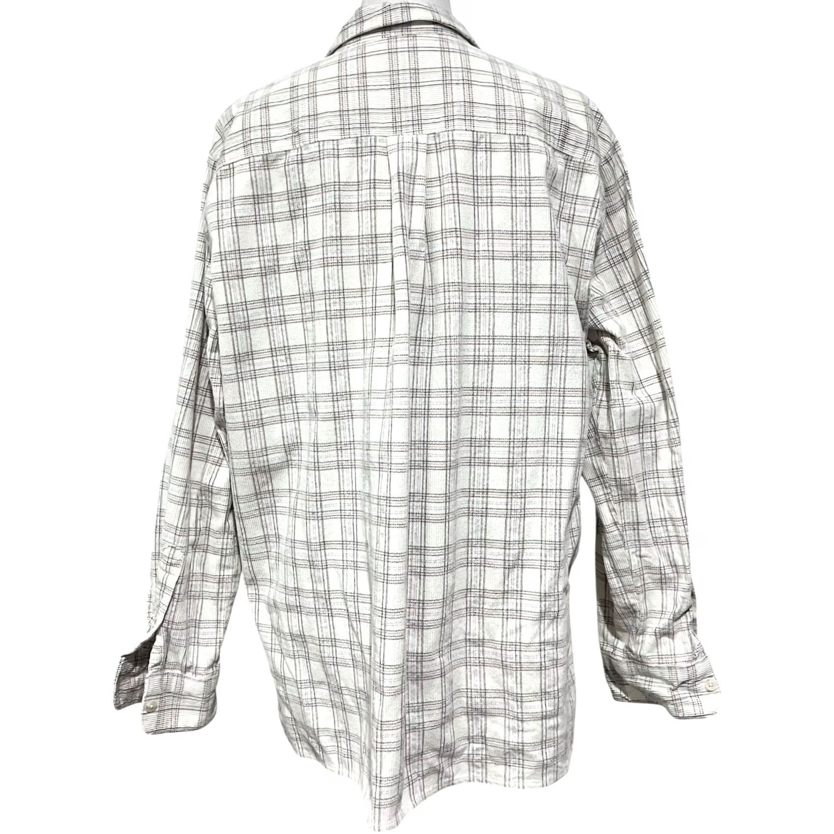 Madewell Madewell Corduroy Oversized Plaid Shirt Button-Up Top Sz L Women Casual 90s Preppy Y2K Dad Size L / US 10 / IT 46 - 7 Thumbnail