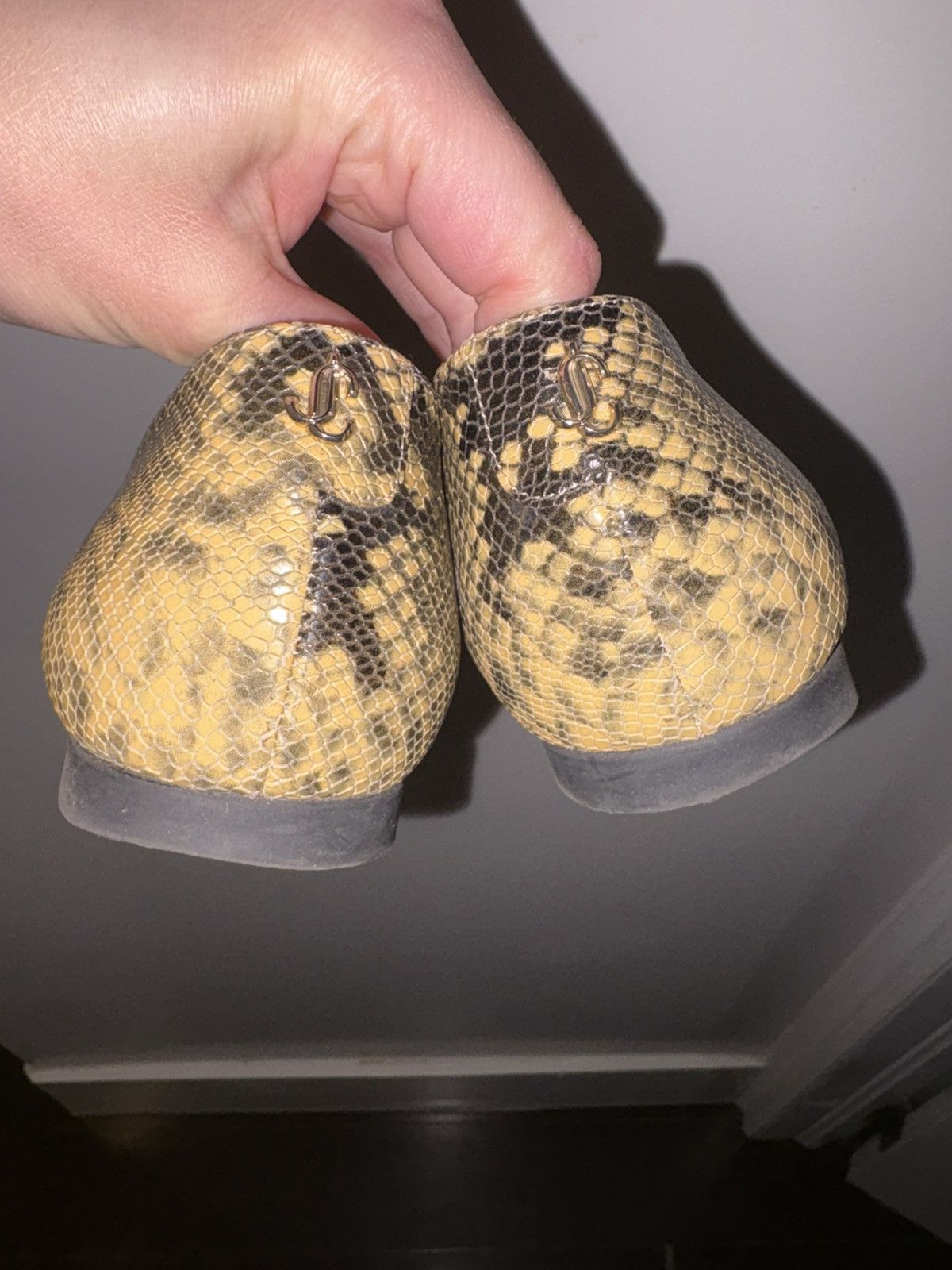 Jimmy Choo Jimmy Choo Modell Roccia Snakeskin Leather Size 37.5/7.5 Size US 7.5 / IT 37.5 - 1 Thumbnail