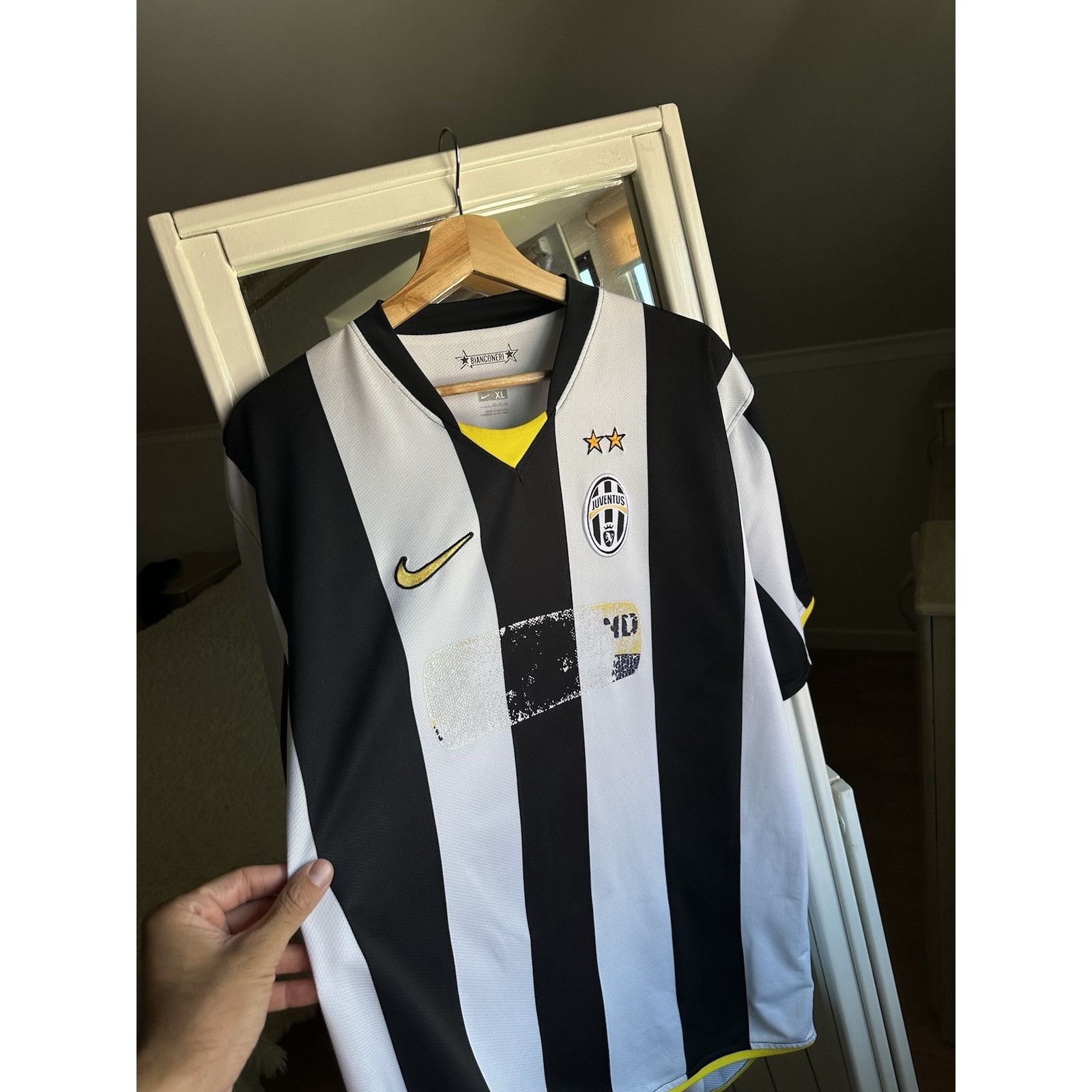 Nike Juventus 2008-2009 player Chiellini 3 Home Football Shirt Size US XL / EU 56 / 4 - 8 Thumbnail