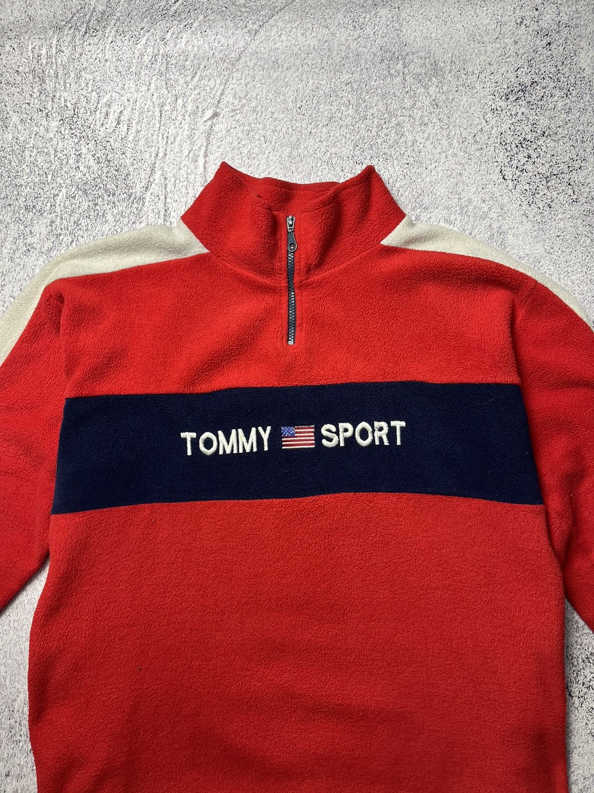 Tommy Hilfiger Mens Fleece Jacket Tommy Sport Hilfiger Vintage Size L Size US XL / EU 56 / 4 - 5 Thumbnail