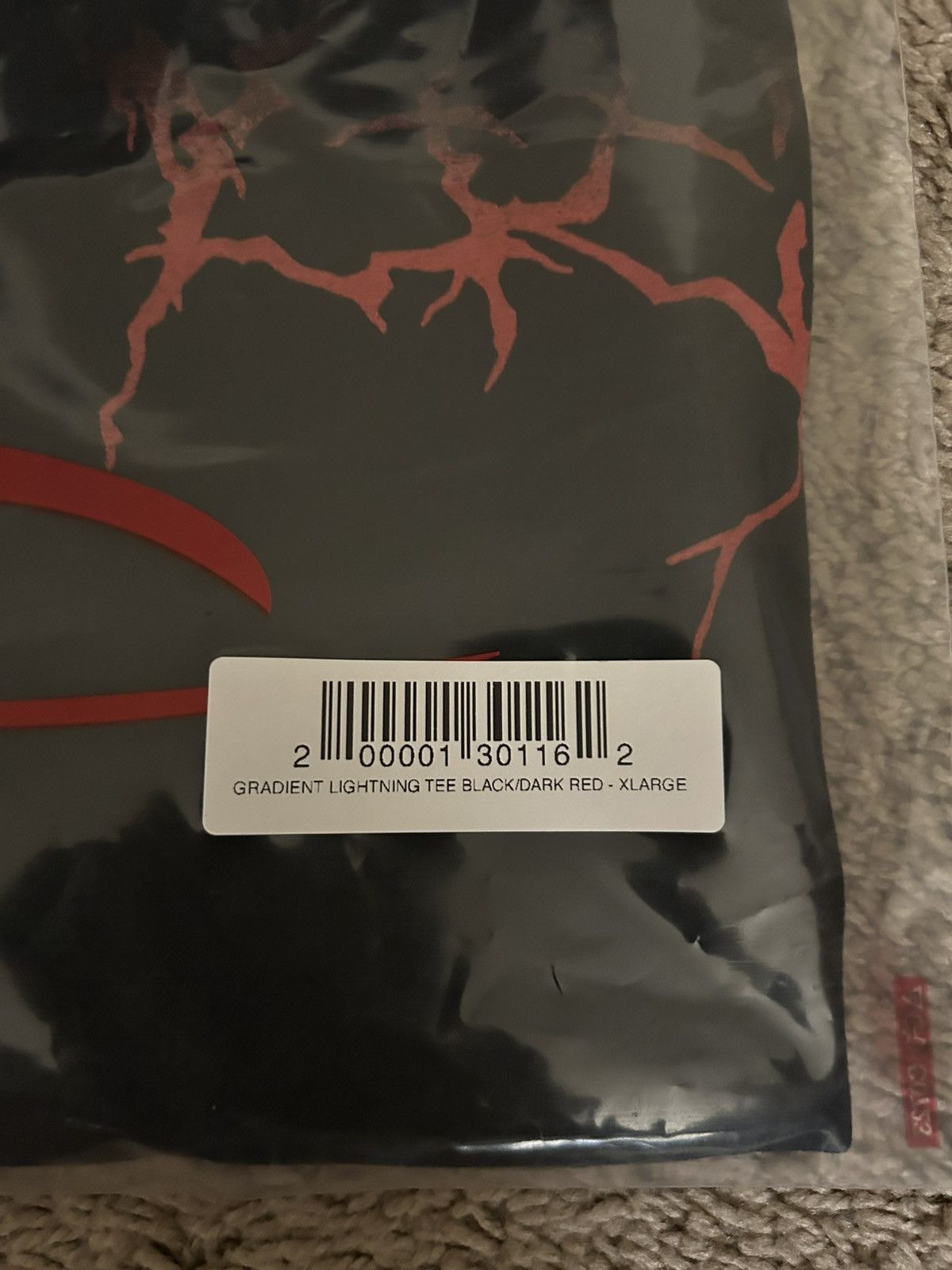 Revenge Revenge Gradient Lighting Tee Black/Dark Red Size X-large Size US XL / EU 56 / 4 - 3 Thumbnail