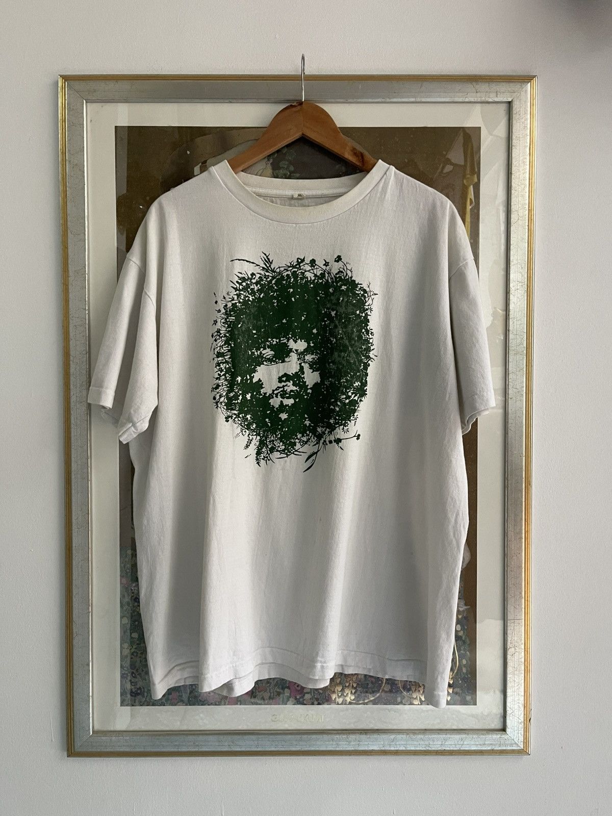 Vintage Vintage Jimmy Hendrix Botanic Portrait t shirt 90s Size US XL / EU 56 / 4 - 1 Thumbnail