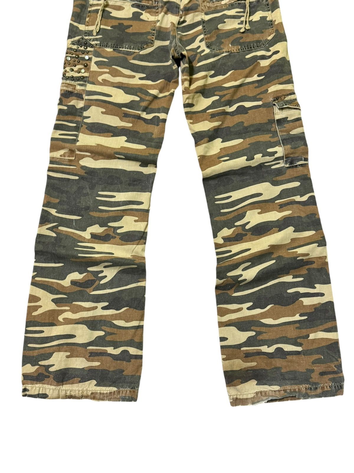 Hysteric Glamour Cargo MISS ME Studded multipocket Low Rise Camo Pants Size US 32 / EU 48 - 14 Thumbnail