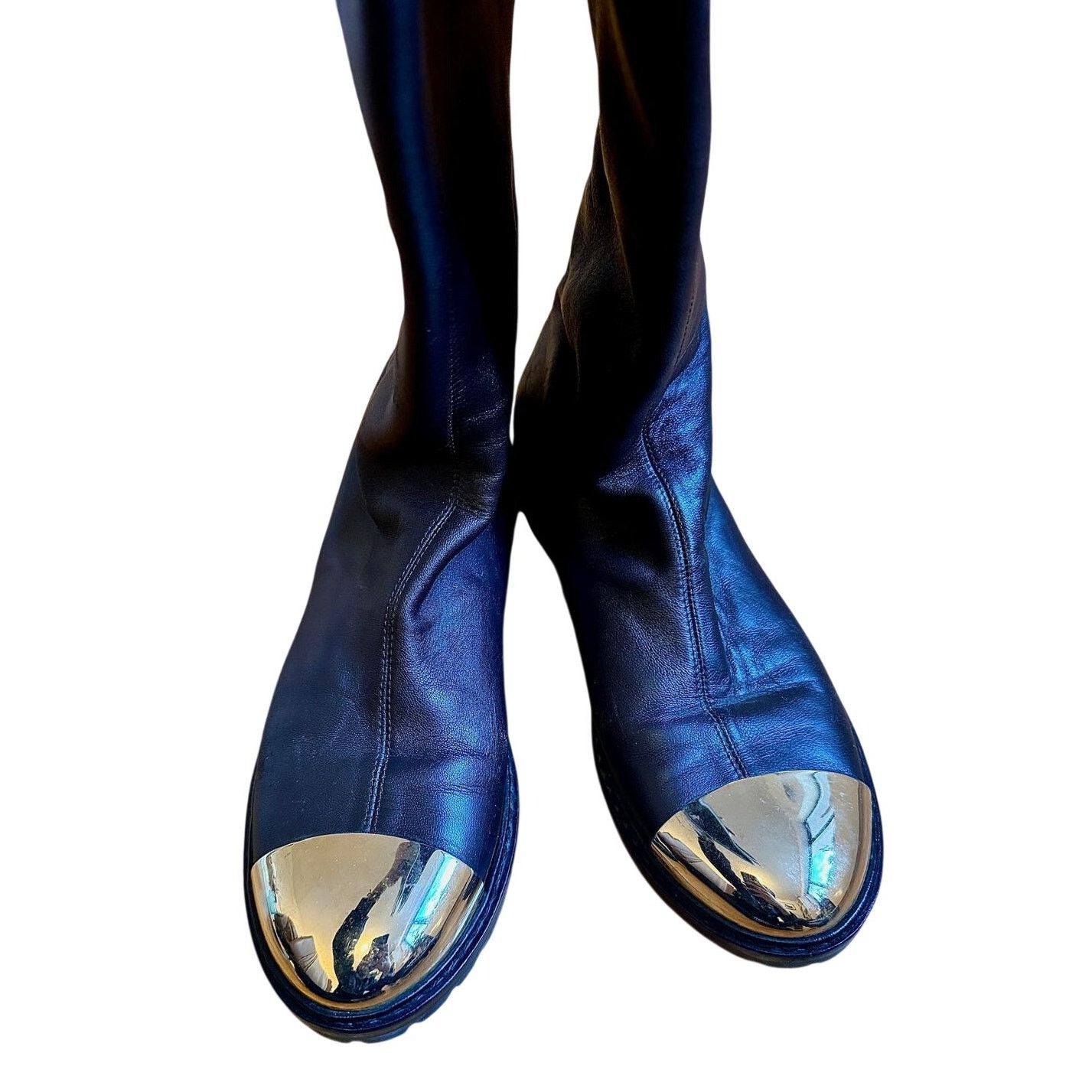 Giuseppe Zanotti Giuseppe Zanotti Leather Over-The-Knee Boots Brown Leather Size US 7.5 / IT 37.5 - 8 Thumbnail