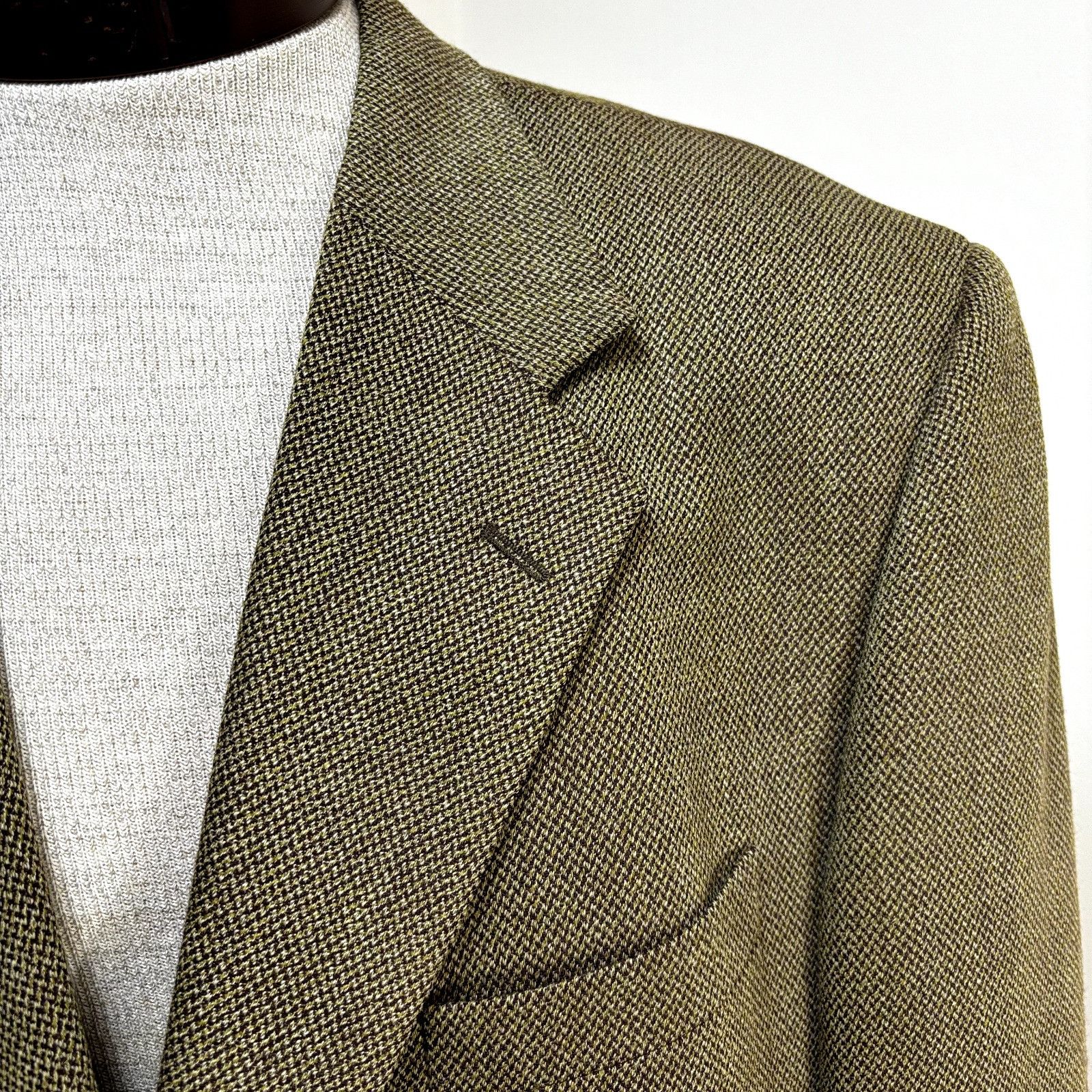 Tallia Tallia Uomo For Nordstrom Men's Sport Coat Blazer 46L Wool T Size 46L - 3 Thumbnail
