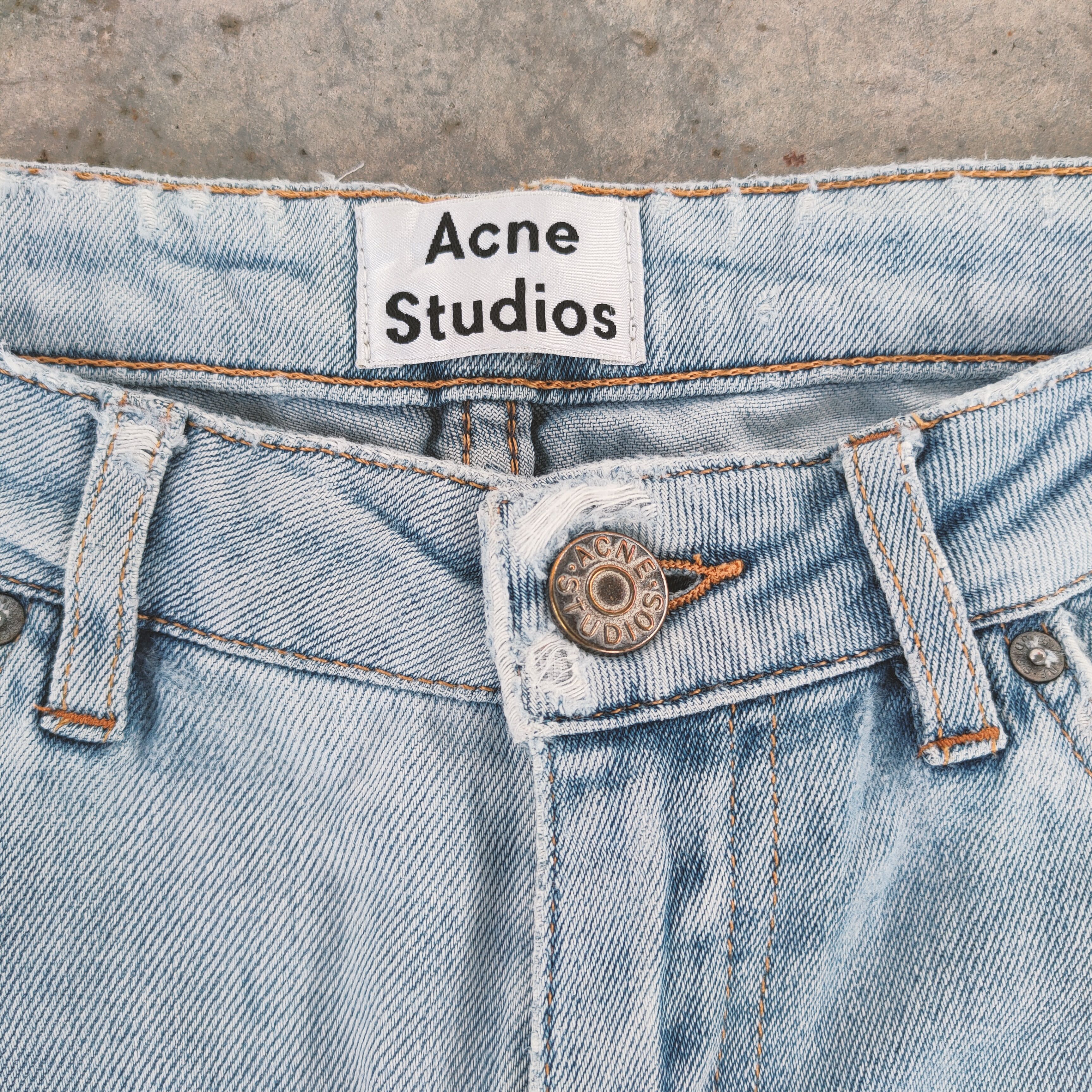 Acne Studios VINTAGE ACNE STUDIO SOFT DENIM DISTRESSED FADED JEANS PANTS Size US 30 / EU 46 - 4 Thumbnail