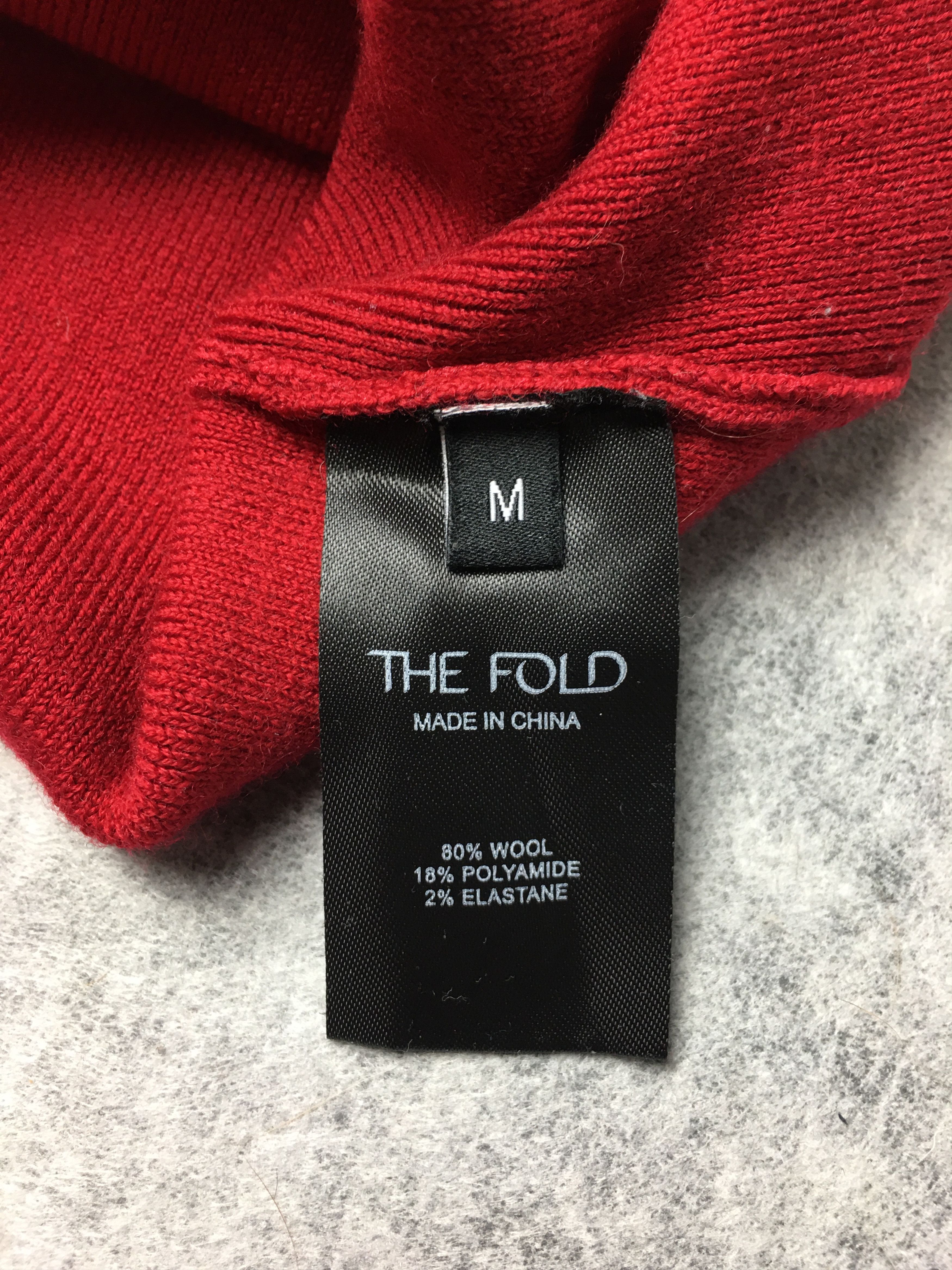 Other THE FOLD London 3/4 Sleeves Knit Red Top Sweater Size M Size M / US 6-8 / IT 42-44 - 8 Thumbnail