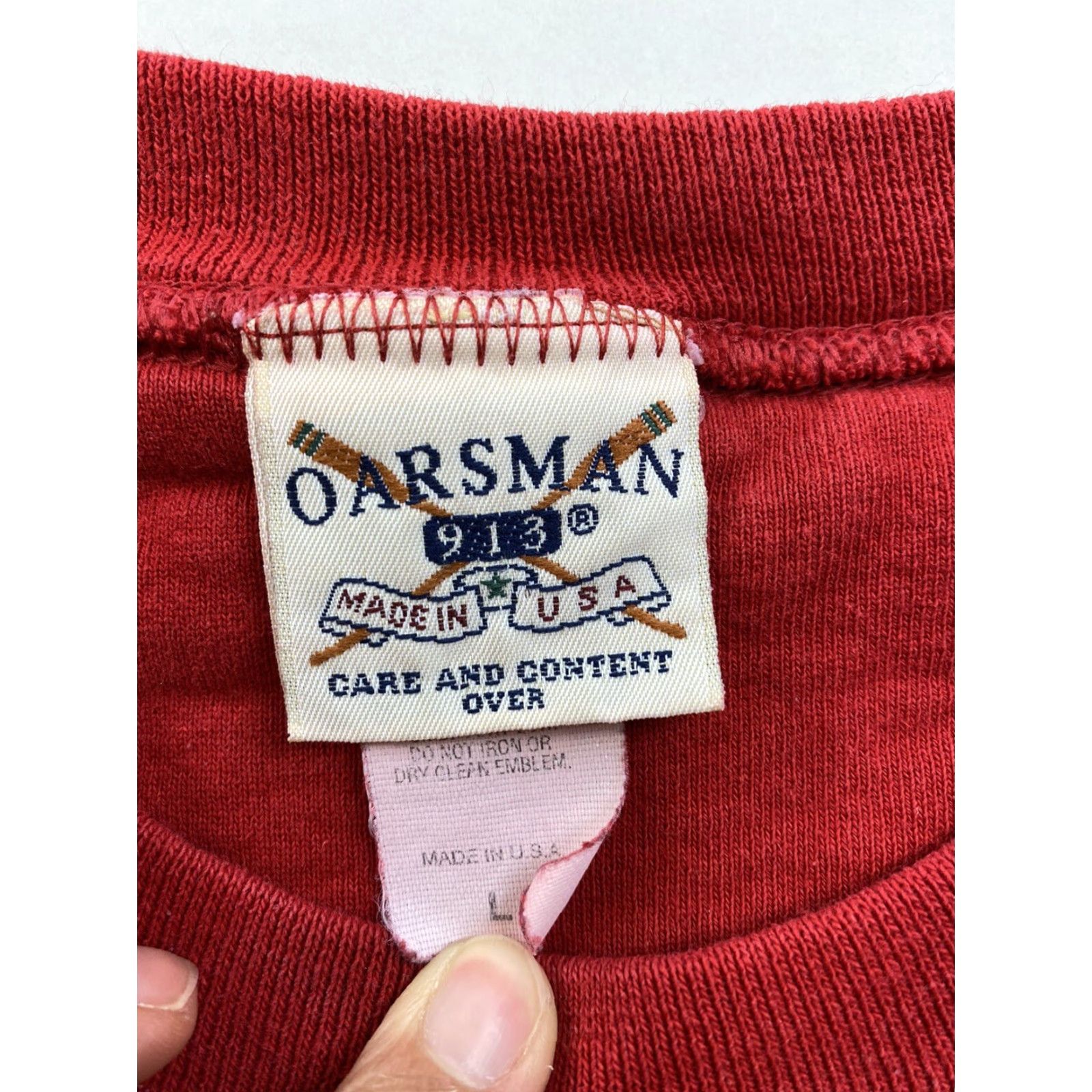 Vintage VINTAGE Rock And Roll Hall Of Fame Sweatshirt Mens L Red USA Cleveland Museam Size US L / EU 52-54 / 3 - 3 Thumbnail